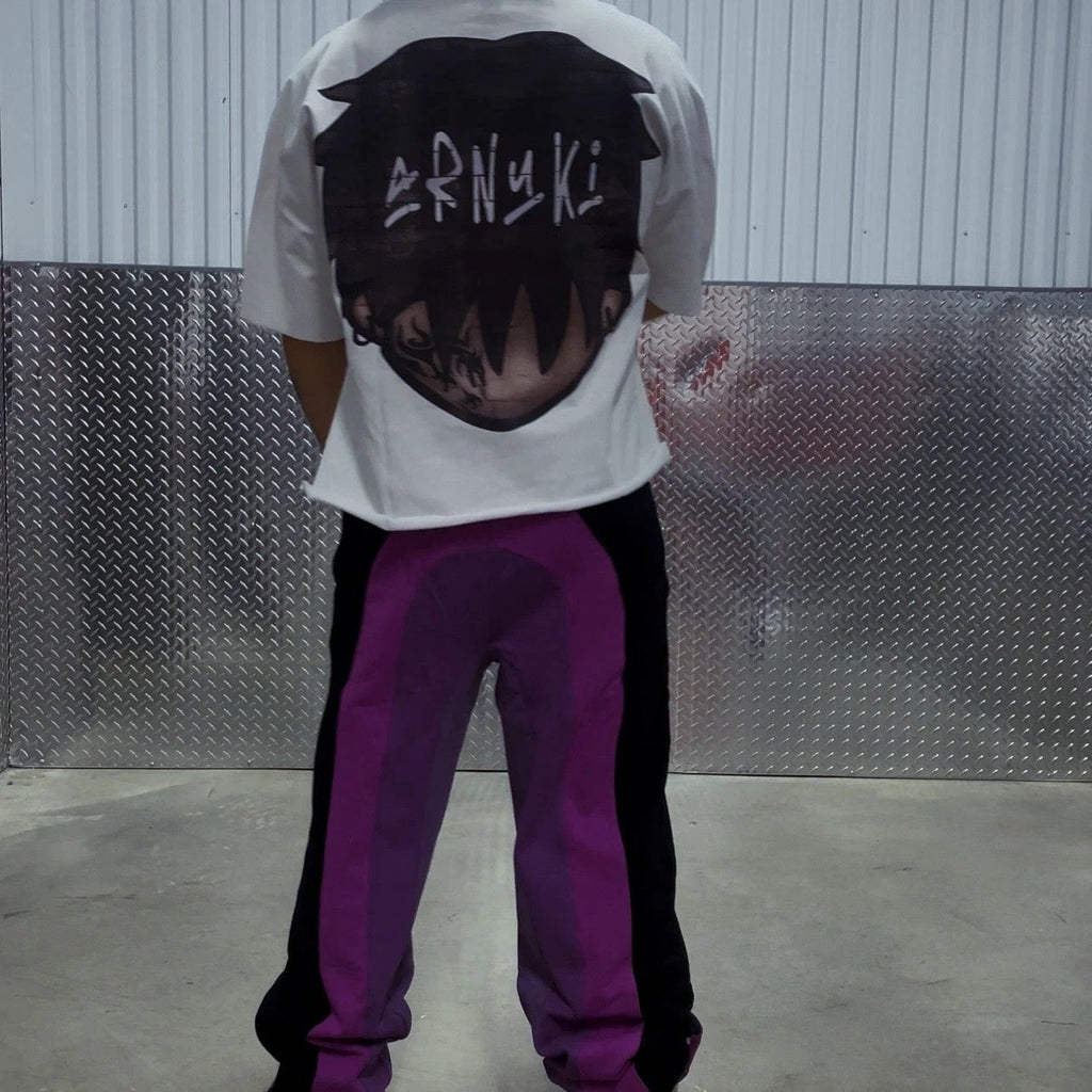 Shade Sweats V2 Streetwear Pants Multicolor Purple Wide Leg Cotton 400GSM True To Size