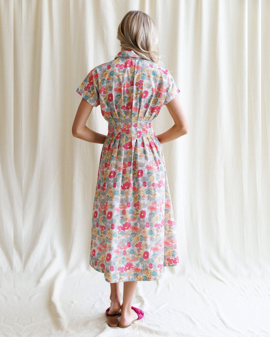 Pleated Shirtdress - Final Sale