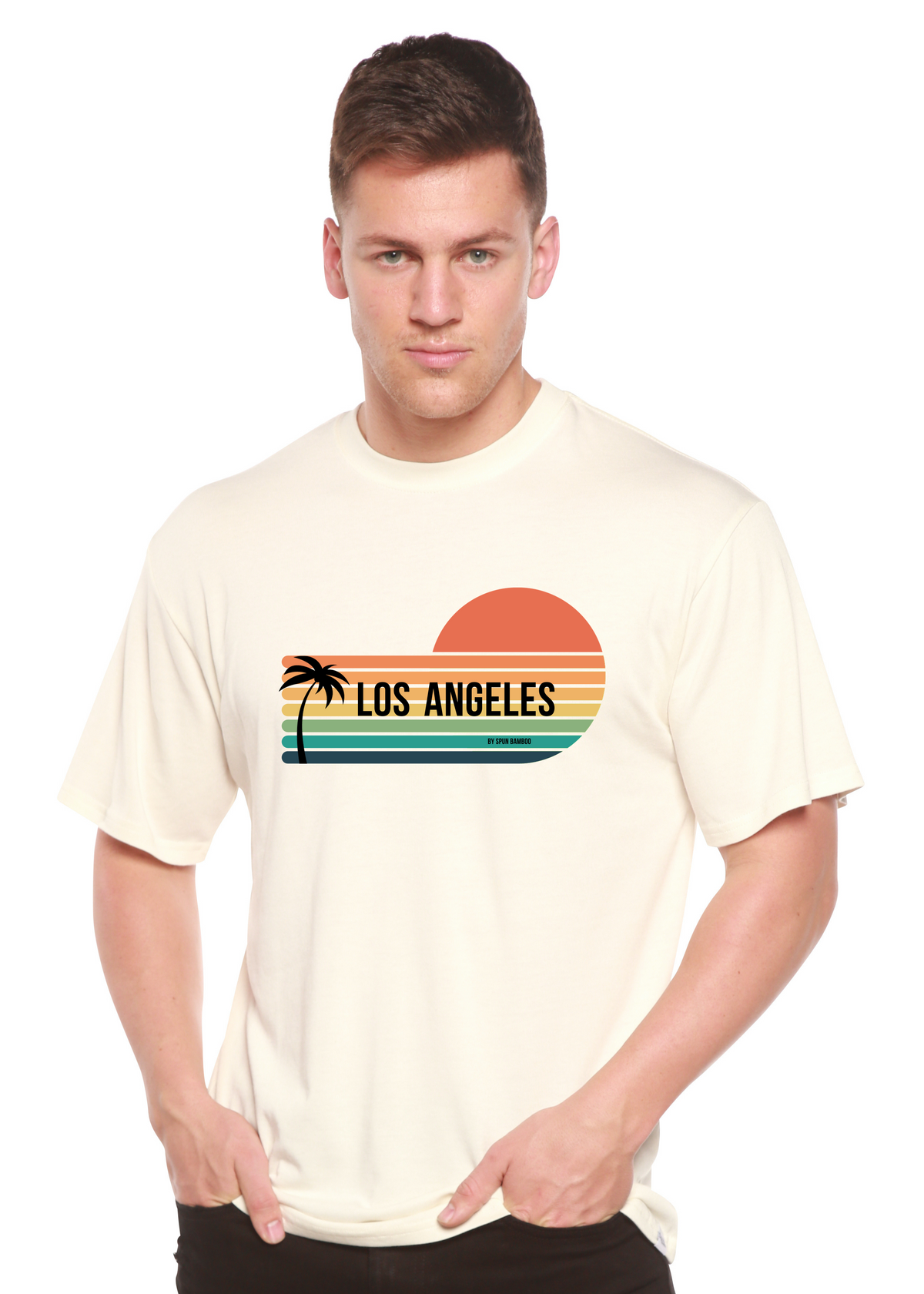 Los Angeles Spun Bamboo Unisex Bamboo Viscose/Organic Cotton Short Sleeve Graphic T-Shirt