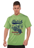 British Motorcycle Men's Bamboo Viscose/Organic Cotton Short Sleeve Graphic T-Shirt