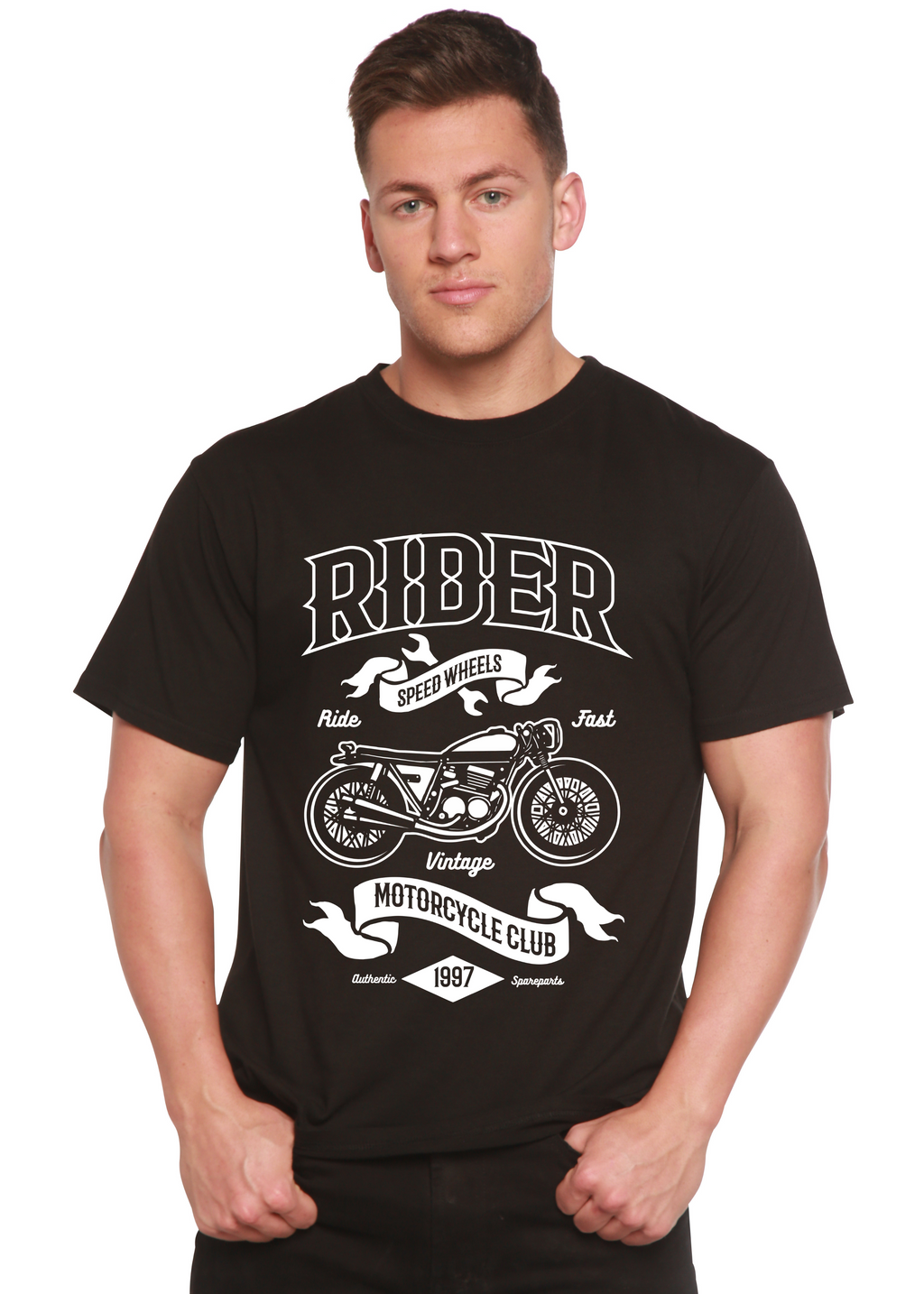 Rider Spun Bamboo® Men's Bamboo Viscose/Organic Cotton Short Sleeve Graphic T-Shirt