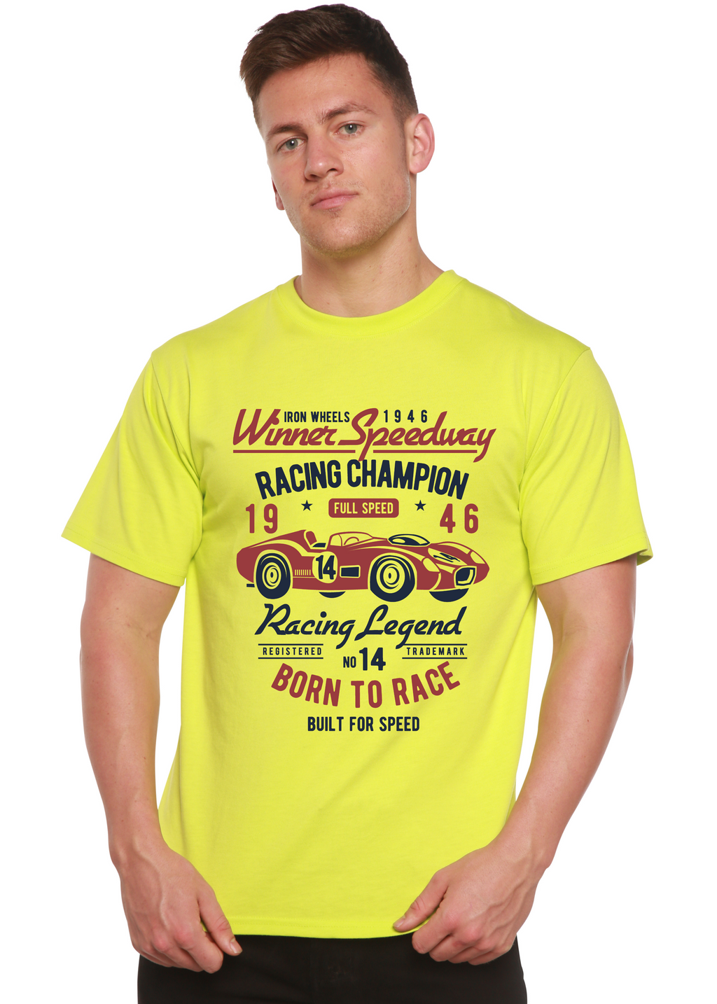 Winner Speedway Spun Bamboo® Men's Bamboo Viscose/Organic Cotton Short Sleeve Graphic T-Shirt
