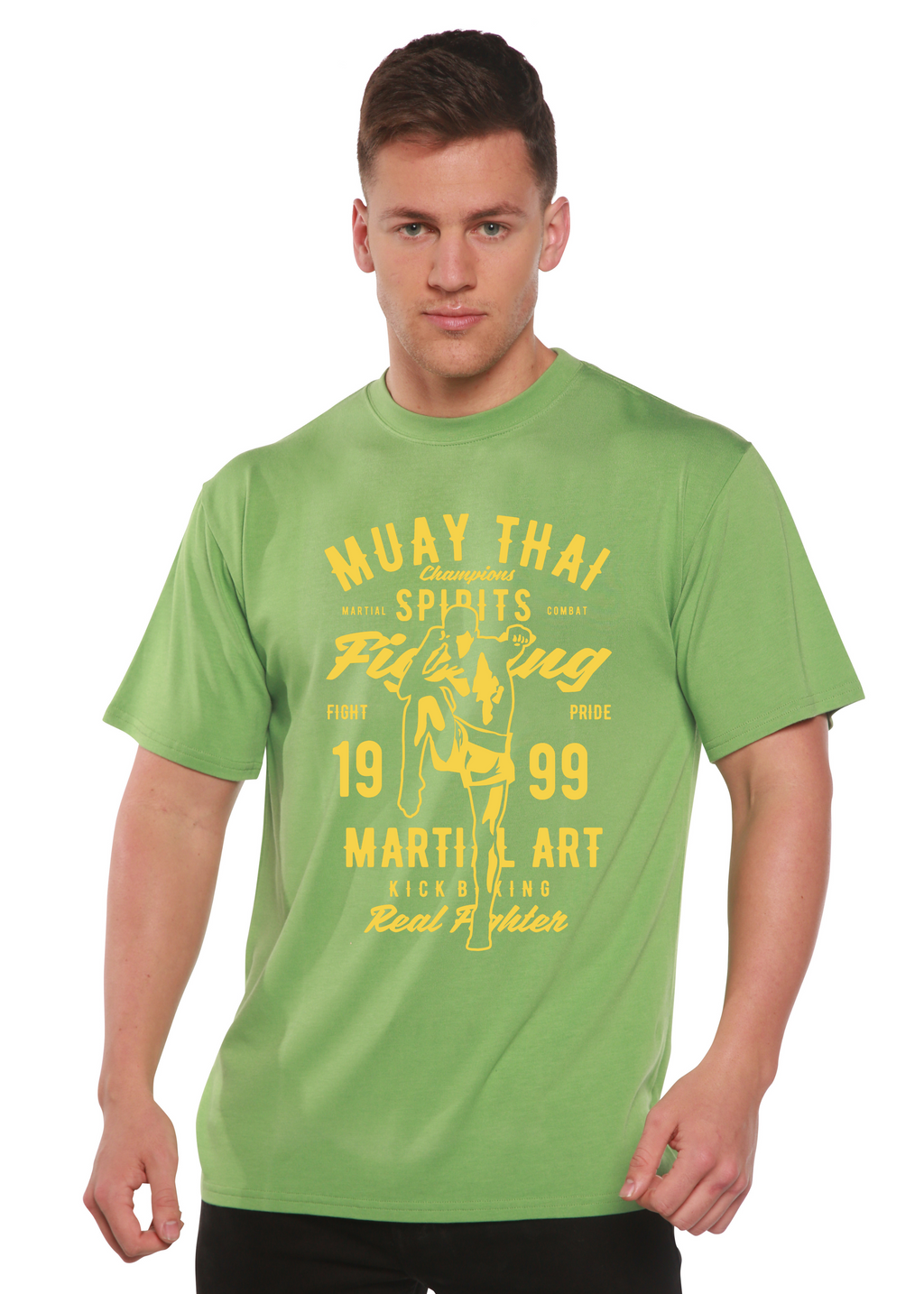 Muay Thai Spun Bamboo® Men's Bamboo Viscose/Organic Cotton Short Sleeve Graphic T-Shirt