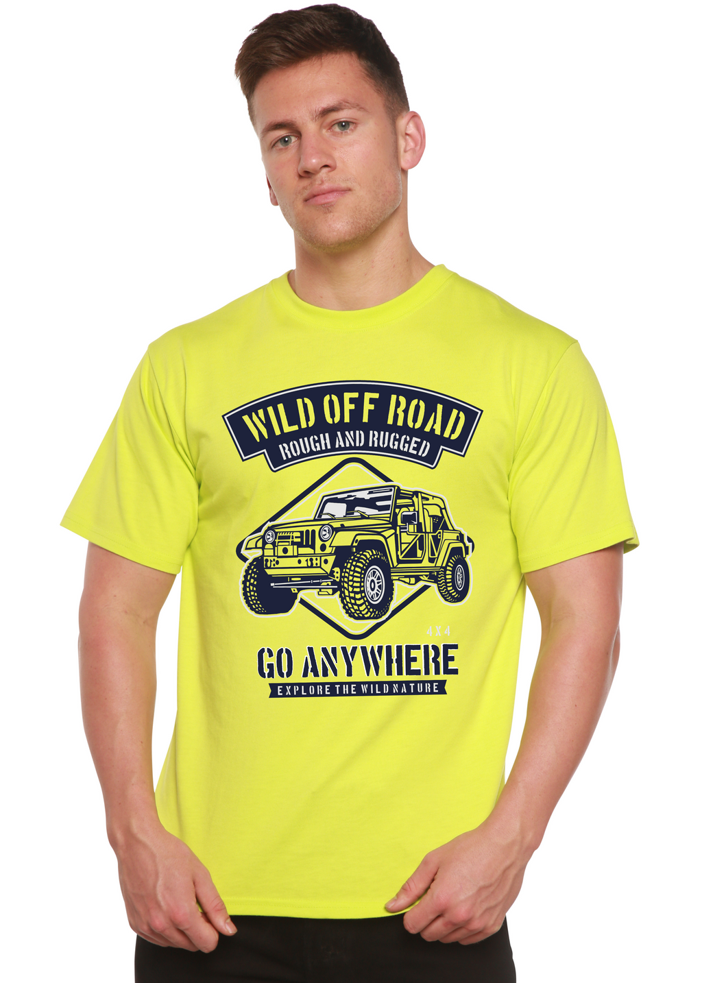 Wild Off Road Spun Bamboo® Men's Bamboo Viscose/Organic Cotton Short Sleeve Graphic T-Shirt
