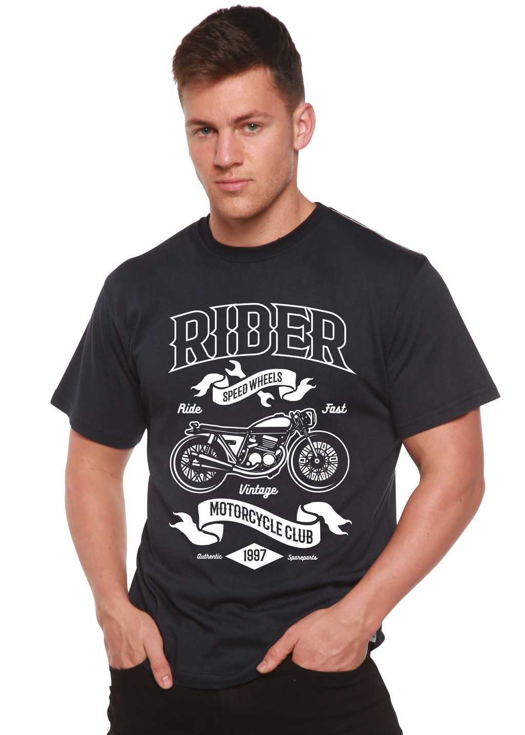 Rider Spun Bamboo® Men's Bamboo Viscose/Organic Cotton Short Sleeve Graphic T-Shirt