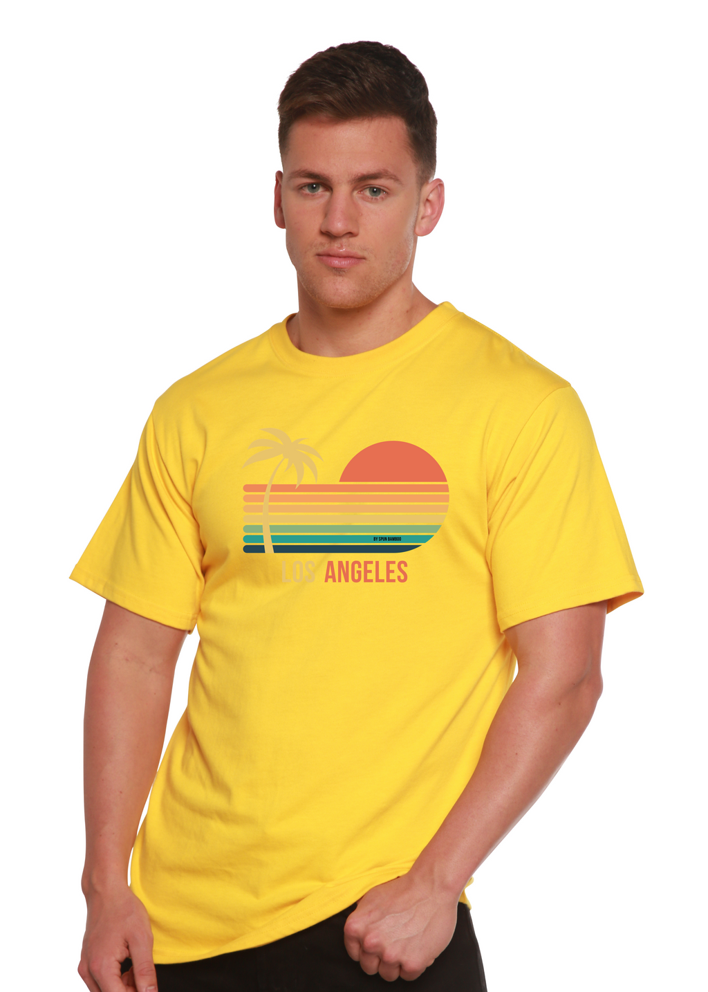 Los Angeles Unisex Bamboo Viscose/Organic Cotton Short Sleeve Graphic T-Shirt