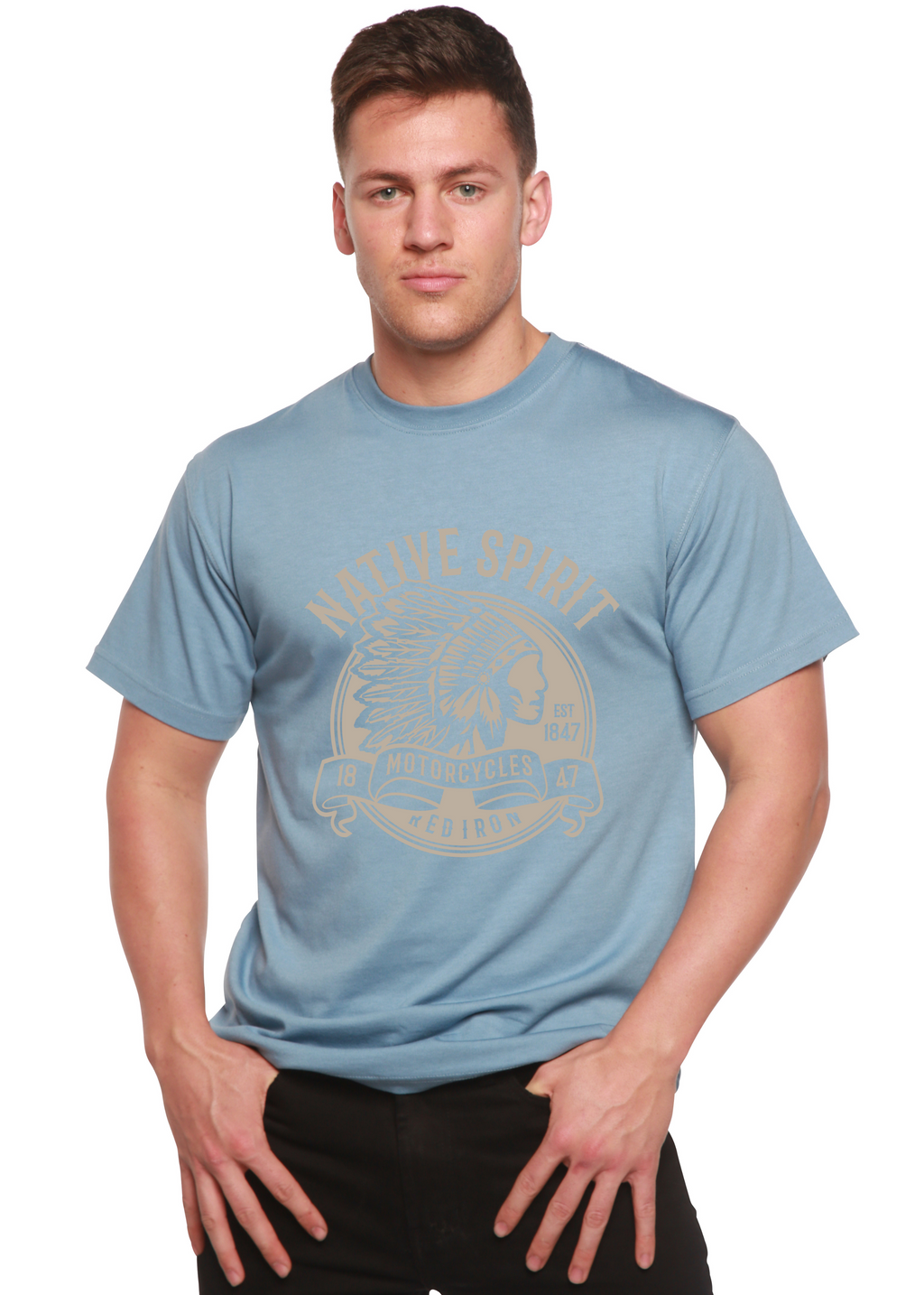 Native Spirit Spun Bamboo® Men's Bamboo Viscose/Organic Cotton Short Sleeve Graphic T-Shirt