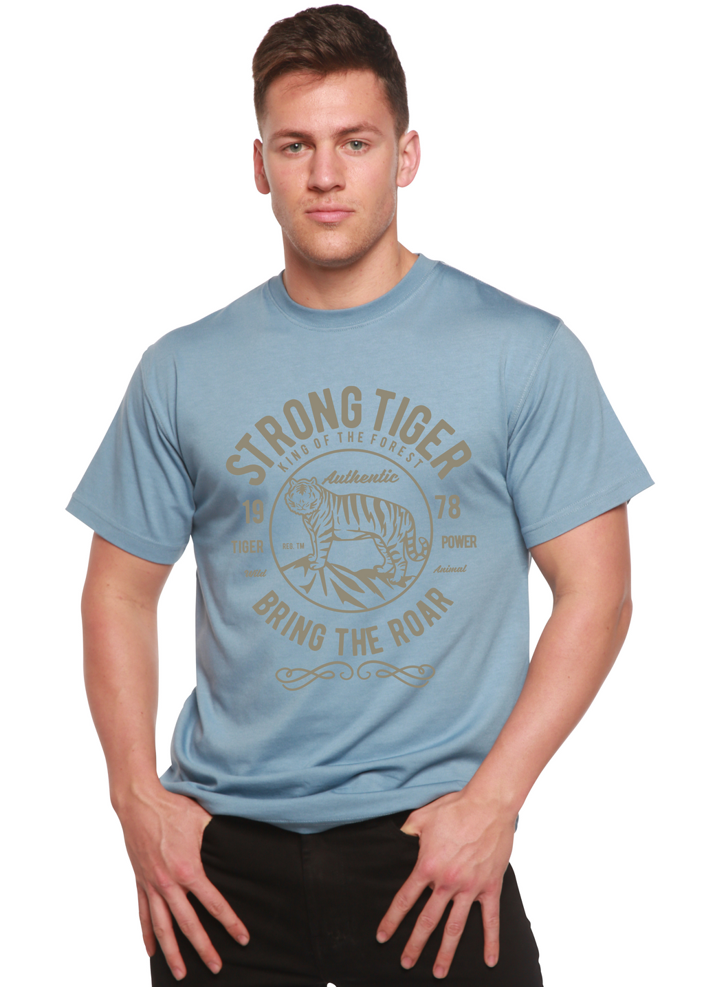 Strong Tiger Spun Bamboo® Men's Bamboo Viscose/Organic Cotton Short Sleeve Graphic T-Shirt
