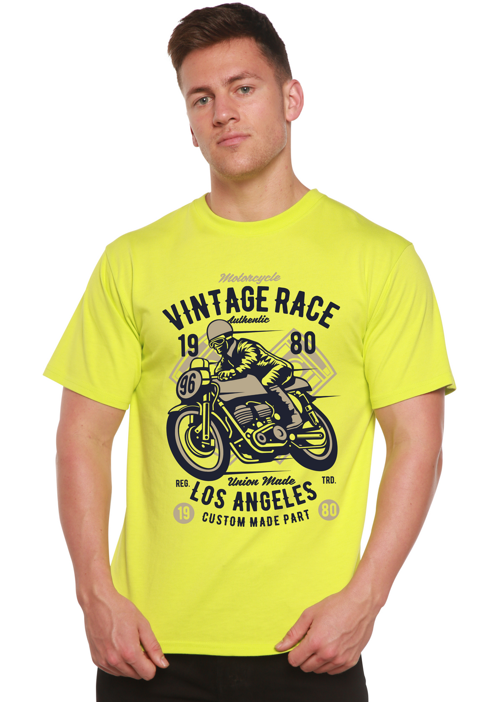 Vintage Race Spun Bamboo® Men's Bamboo Viscose/Organic Cotton Short Sleeve Graphic T-Shirt