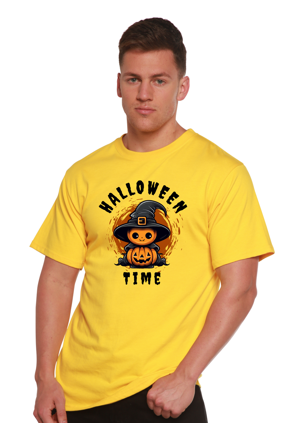 Halloween Time Unisex Bamboo Viscose/Organic Cotton Short Sleeve Graphic T-Shirt