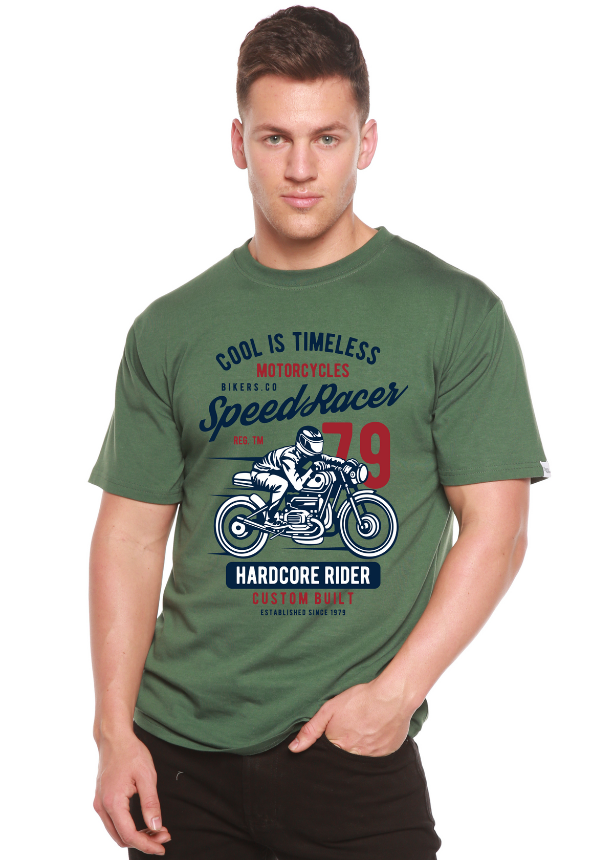 Speed Racer Spun Bamboo® Men's Bamboo Viscose/Organic Cotton Short Sleeve Graphic T-Shirt