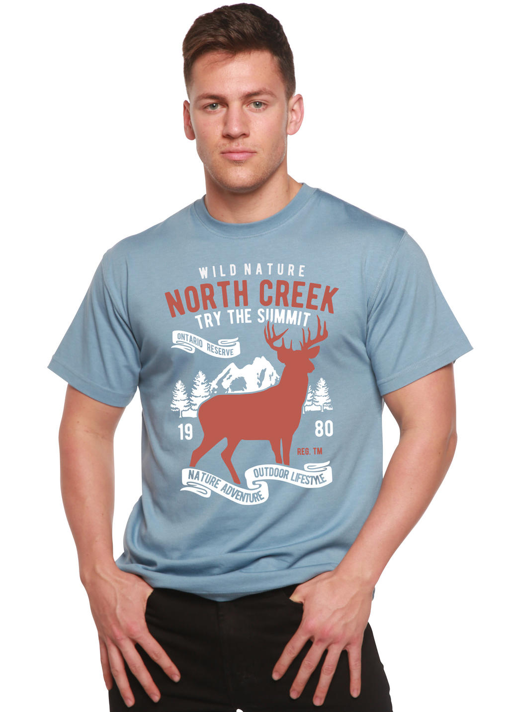 North Creek Spun Bamboo® Men's Bamboo Viscose/Organic Cotton Short Sleeve Graphic T-Shirt