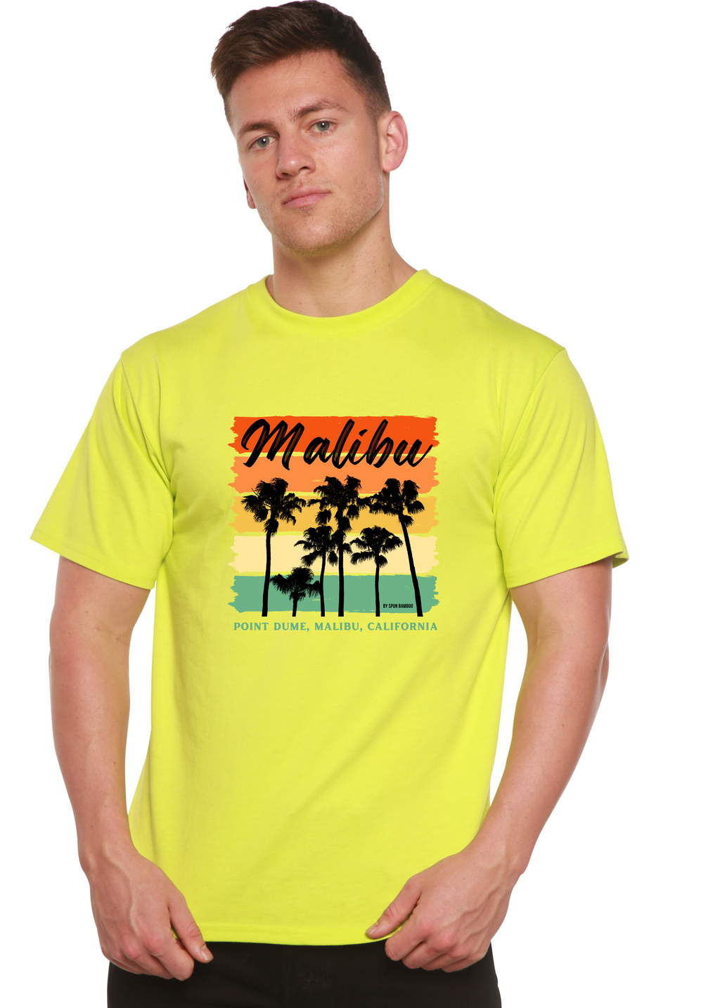 Malibu Unisex Bamboo Viscose/Organic Cotton Short Sleeve Graphic T-Shirt