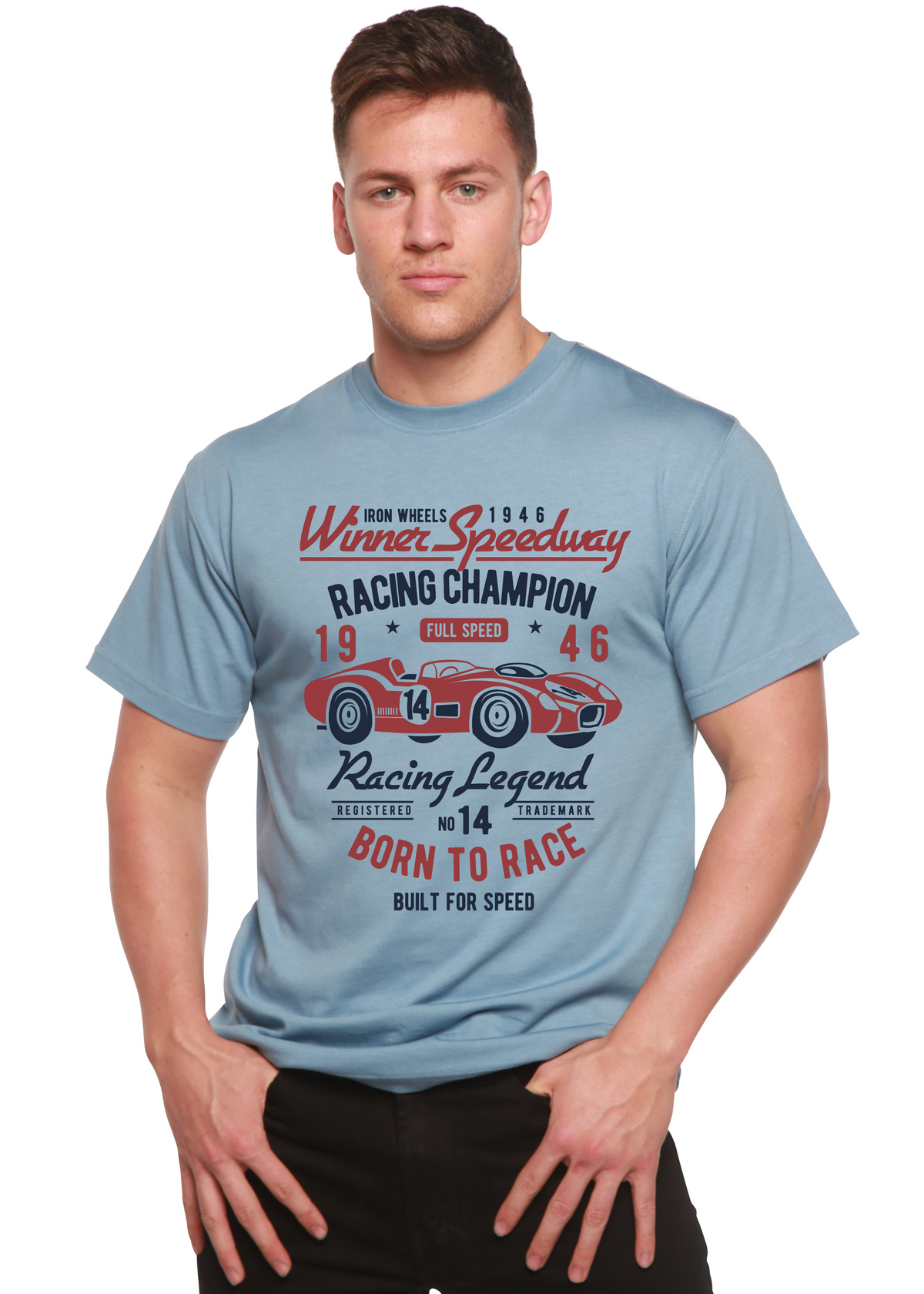 Winner Speedway Spun Bamboo® Men's Bamboo Viscose/Organic Cotton Short Sleeve Graphic T-Shirt