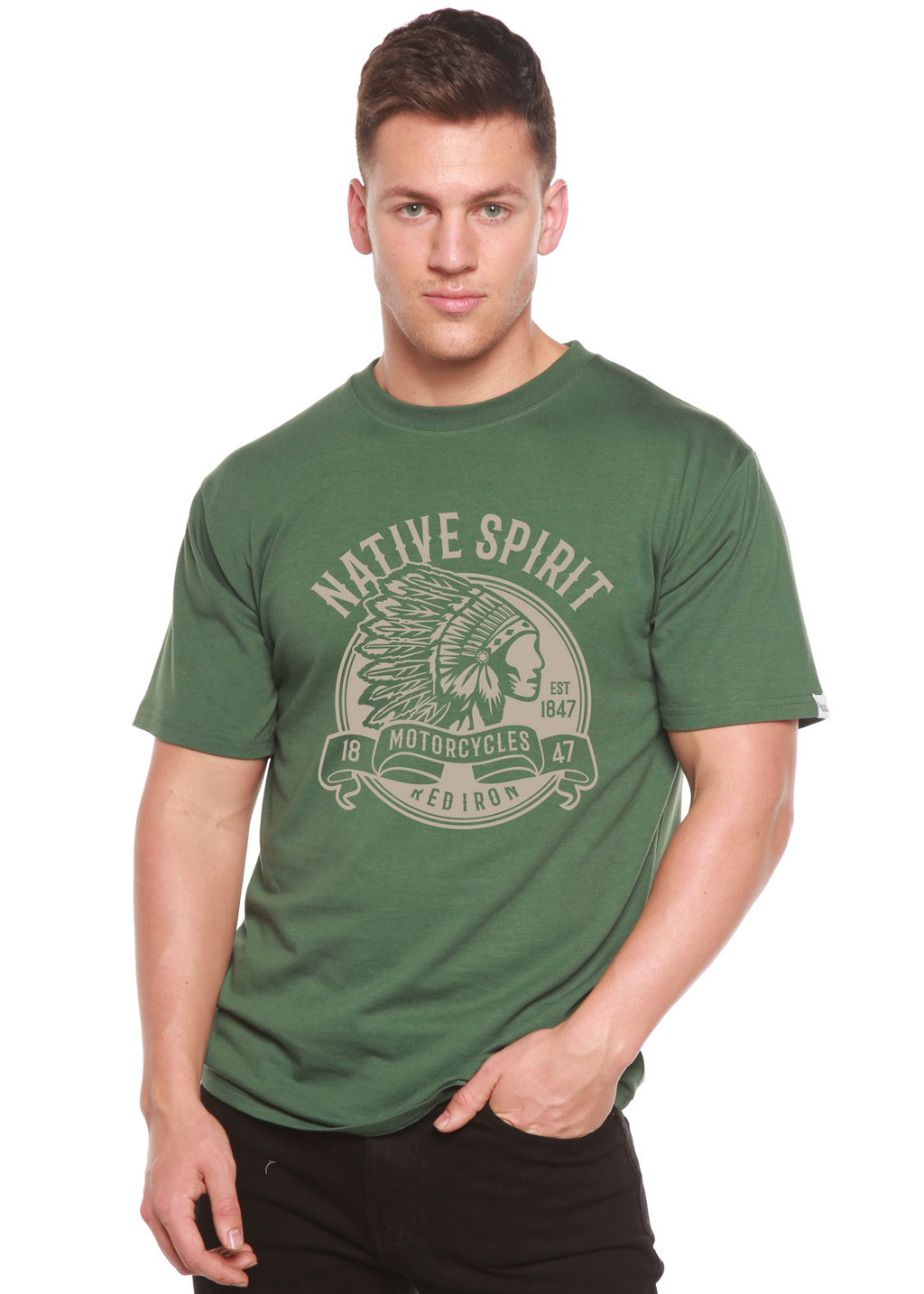Native Spirit Spun Bamboo® Men's Bamboo Viscose/Organic Cotton Short Sleeve Graphic T-Shirt