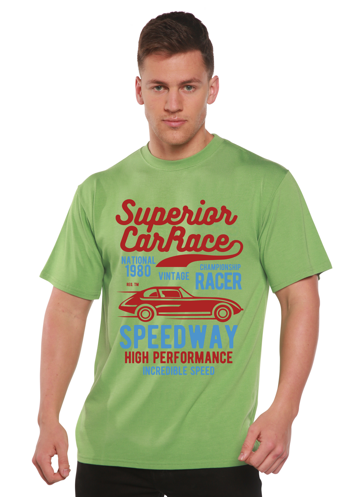 Superior Car Spun Bamboo® Men's Bamboo Viscose/Organic Cotton Short Sleeve Graphic T-Shirt