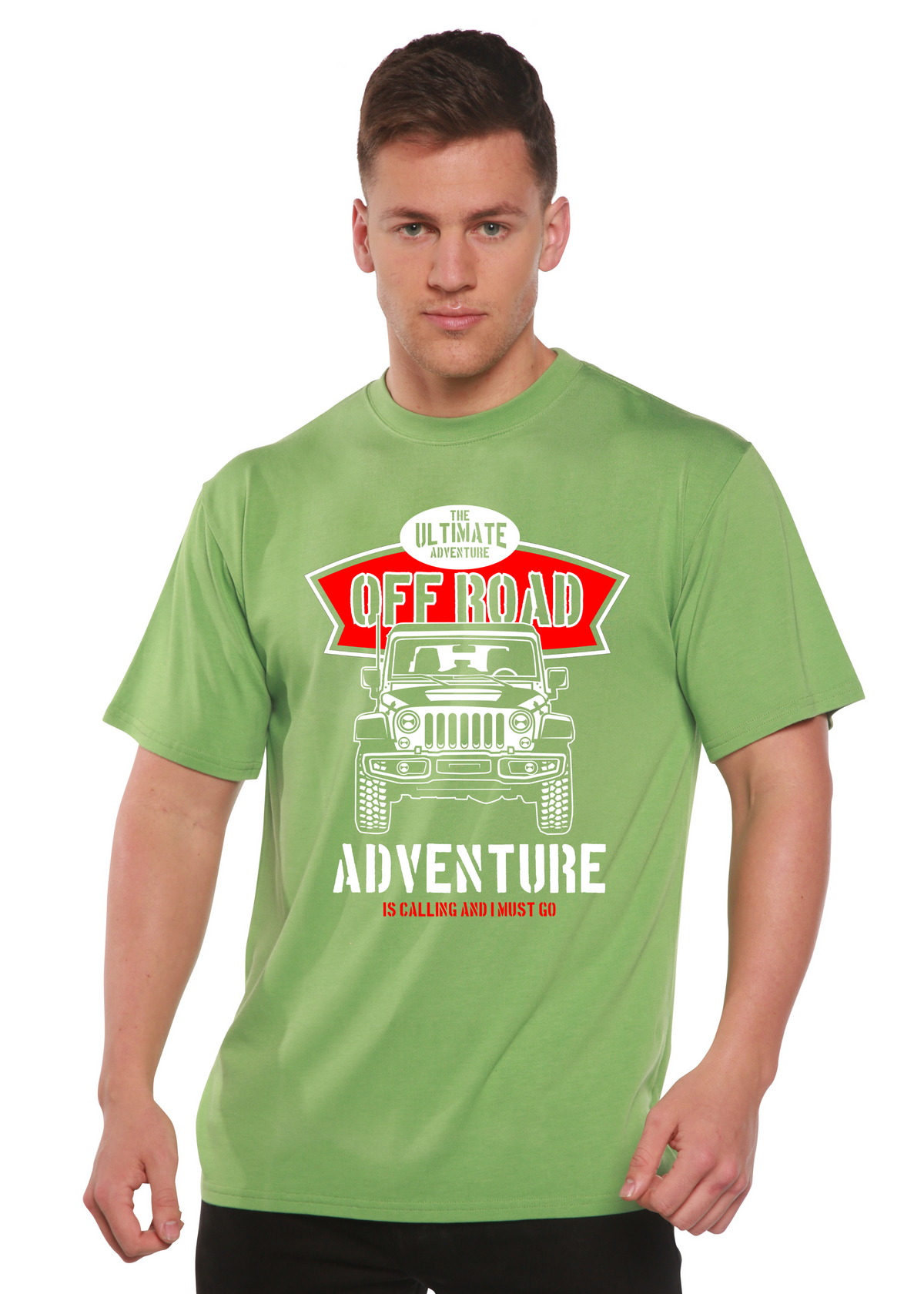 Off Road Spun Bamboo® Men's Bamboo Viscose/Organic Cotton Short Sleeve Graphic T-Shirt