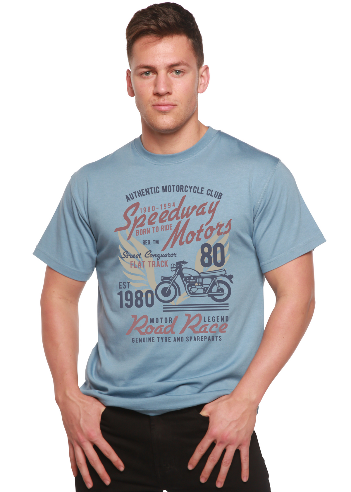 Speedway Motor Spun Bamboo® Men's Bamboo Viscose/Organic Cotton Short Sleeve Graphic T-Shirt