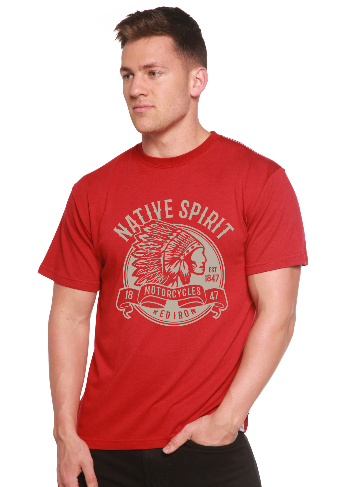 Native Spirit Spun Bamboo® Men's Bamboo Viscose/Organic Cotton Short Sleeve Graphic T-Shirt