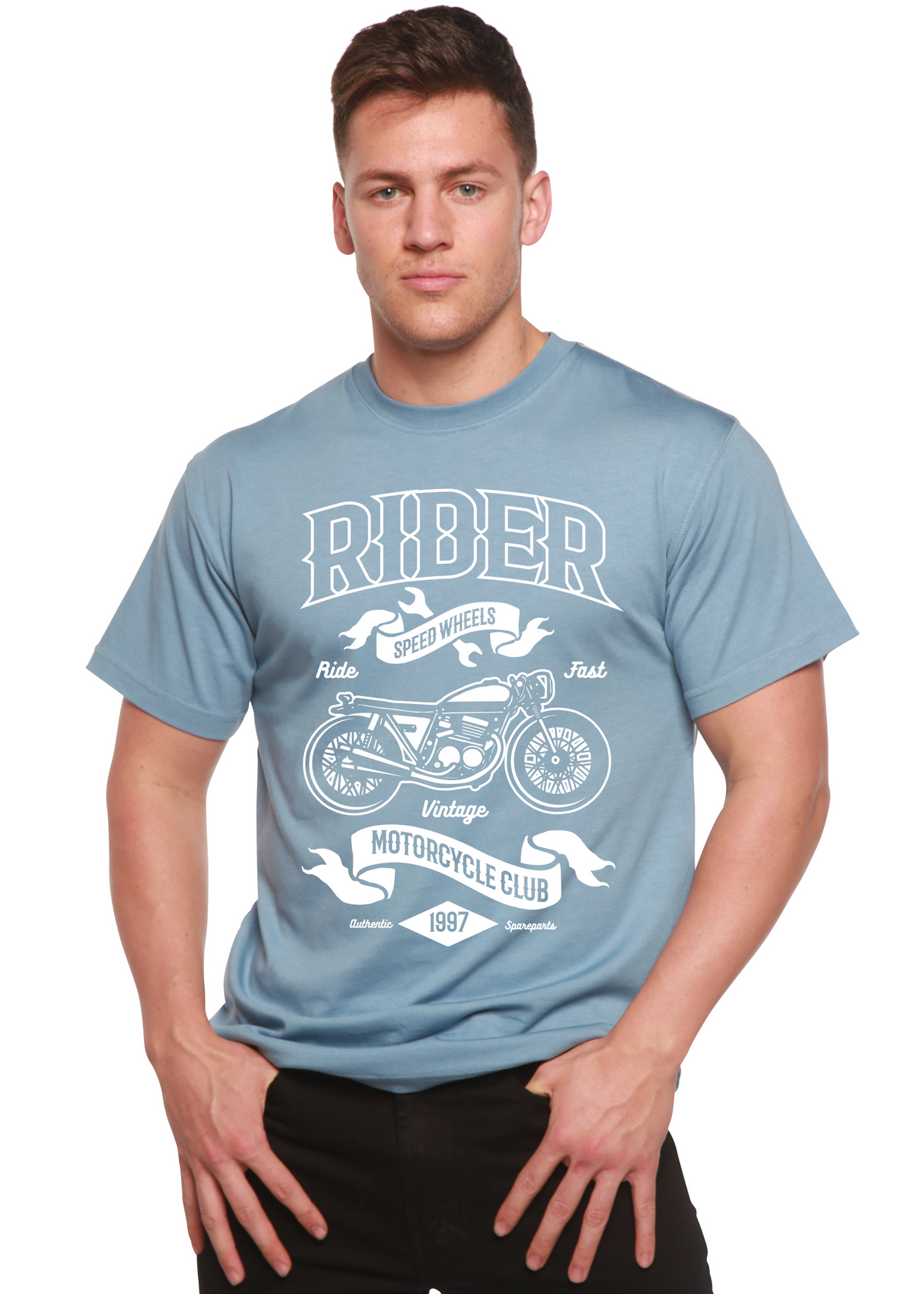 Rider Spun Bamboo® Men's Bamboo Viscose/Organic Cotton Short Sleeve Graphic T-Shirt