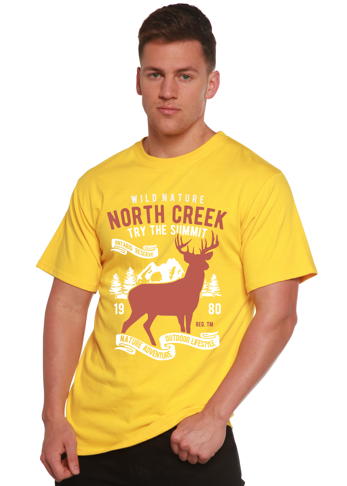 North Creek Spun Bamboo® Men's Bamboo Viscose/Organic Cotton Short Sleeve Graphic T-Shirt