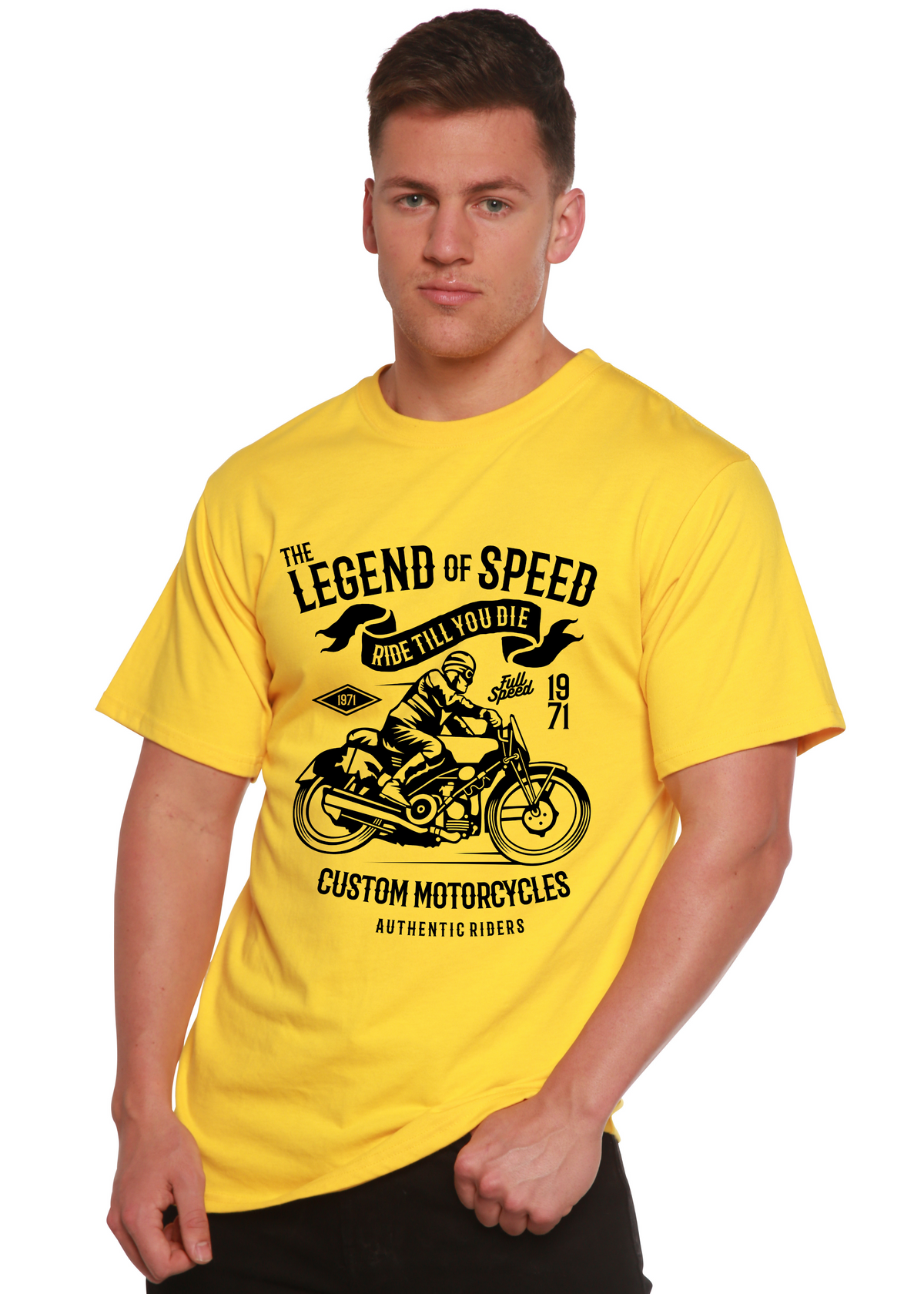 The Legend of Speed Spun Bamboo® Men's Bamboo Viscose/Organic Cotton Short Sleeve Graphic T-Shirt