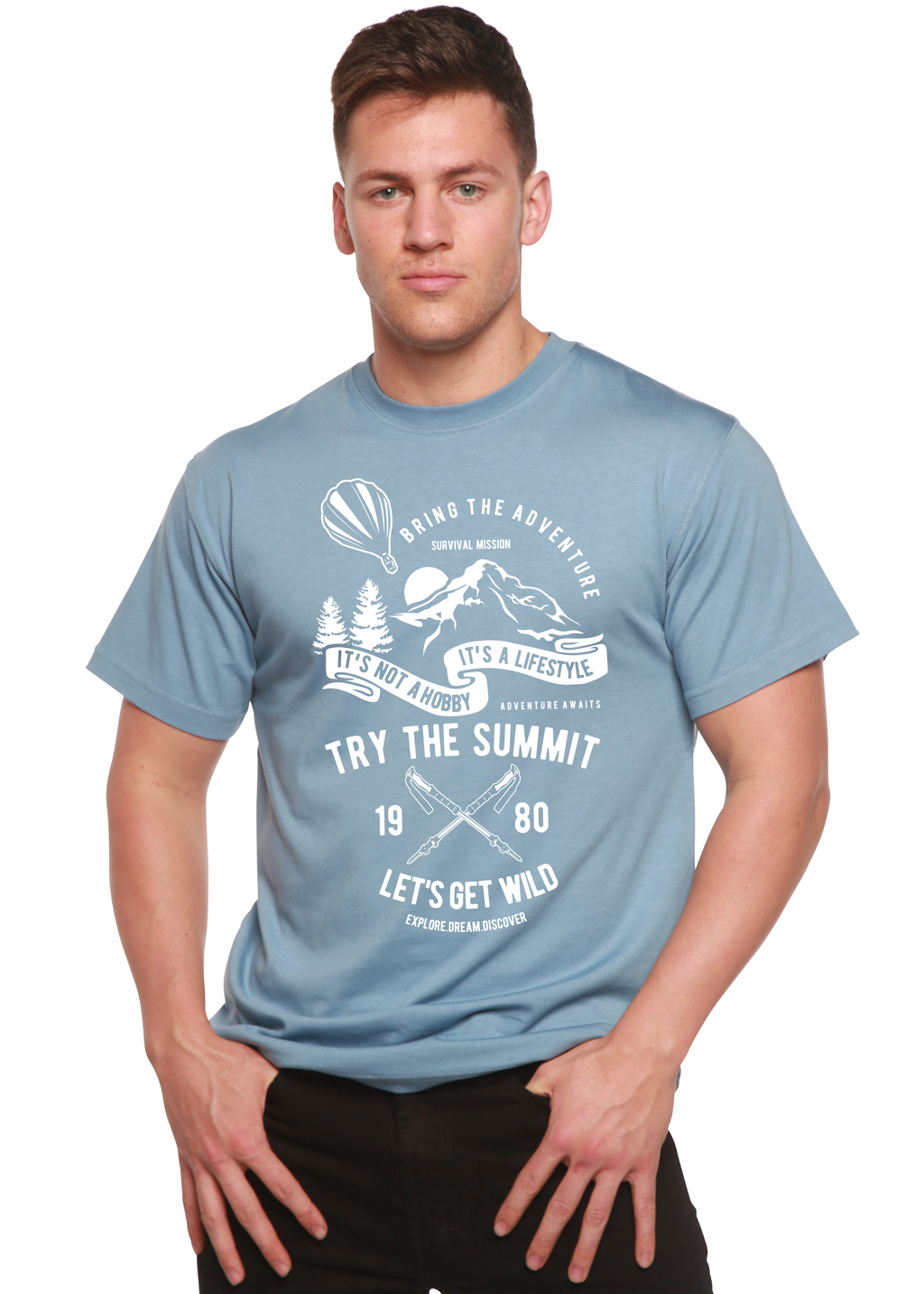 Try The Summit Spun Bamboo® Men's Bamboo Viscose/Organic Cotton Short Sleeve Graphic T-Shirt