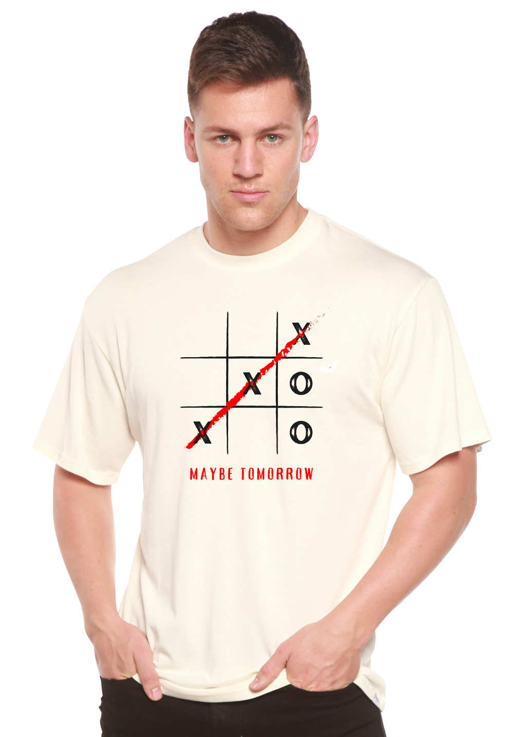 Maybe Tomorrow Unisex Bamboo/Cotton Graphic T-Shirt