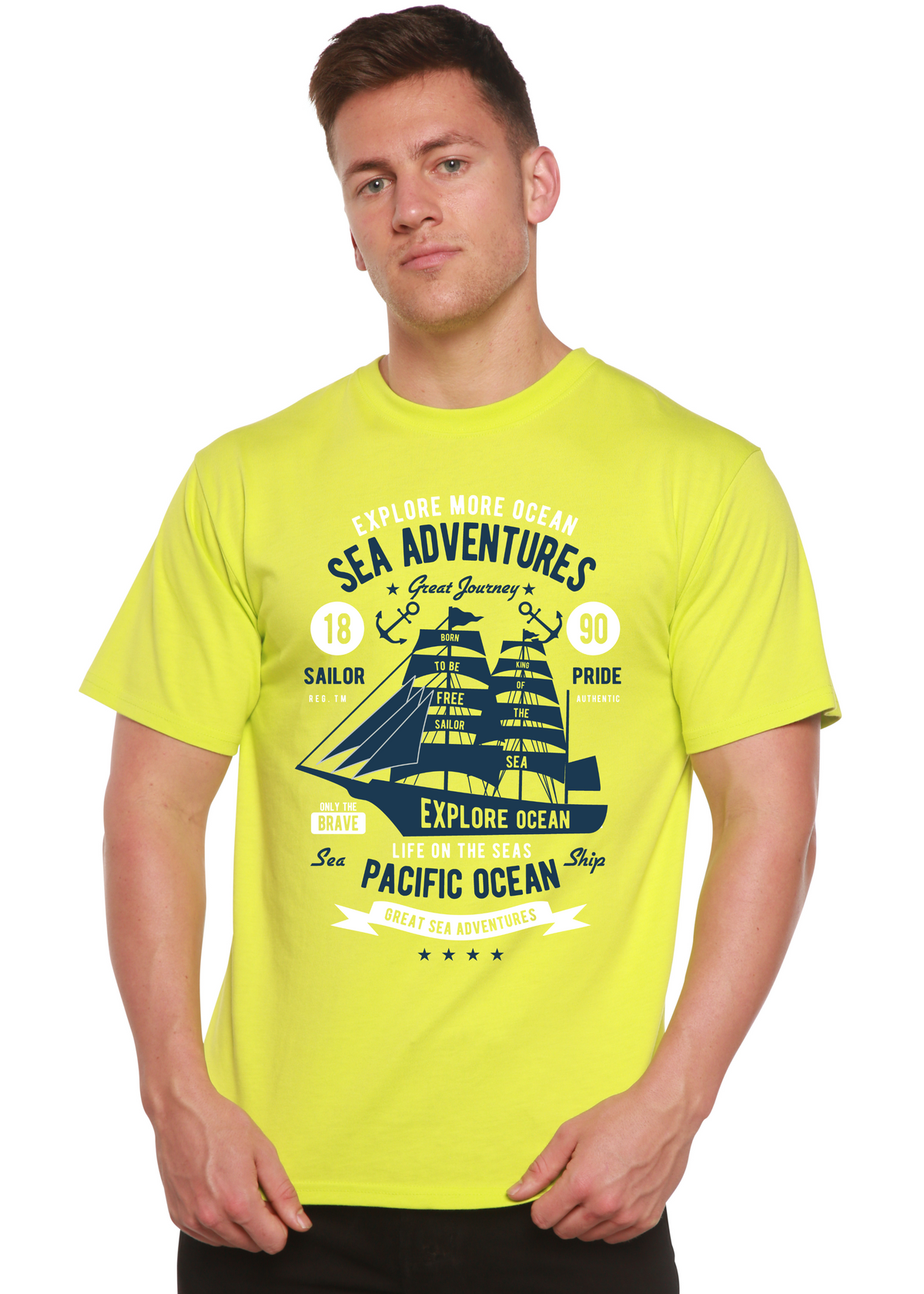 Sea Adventures Spun Bamboo® Men's Bamboo Viscose/Organic Cotton Short Sleeve Graphic T-Shirt