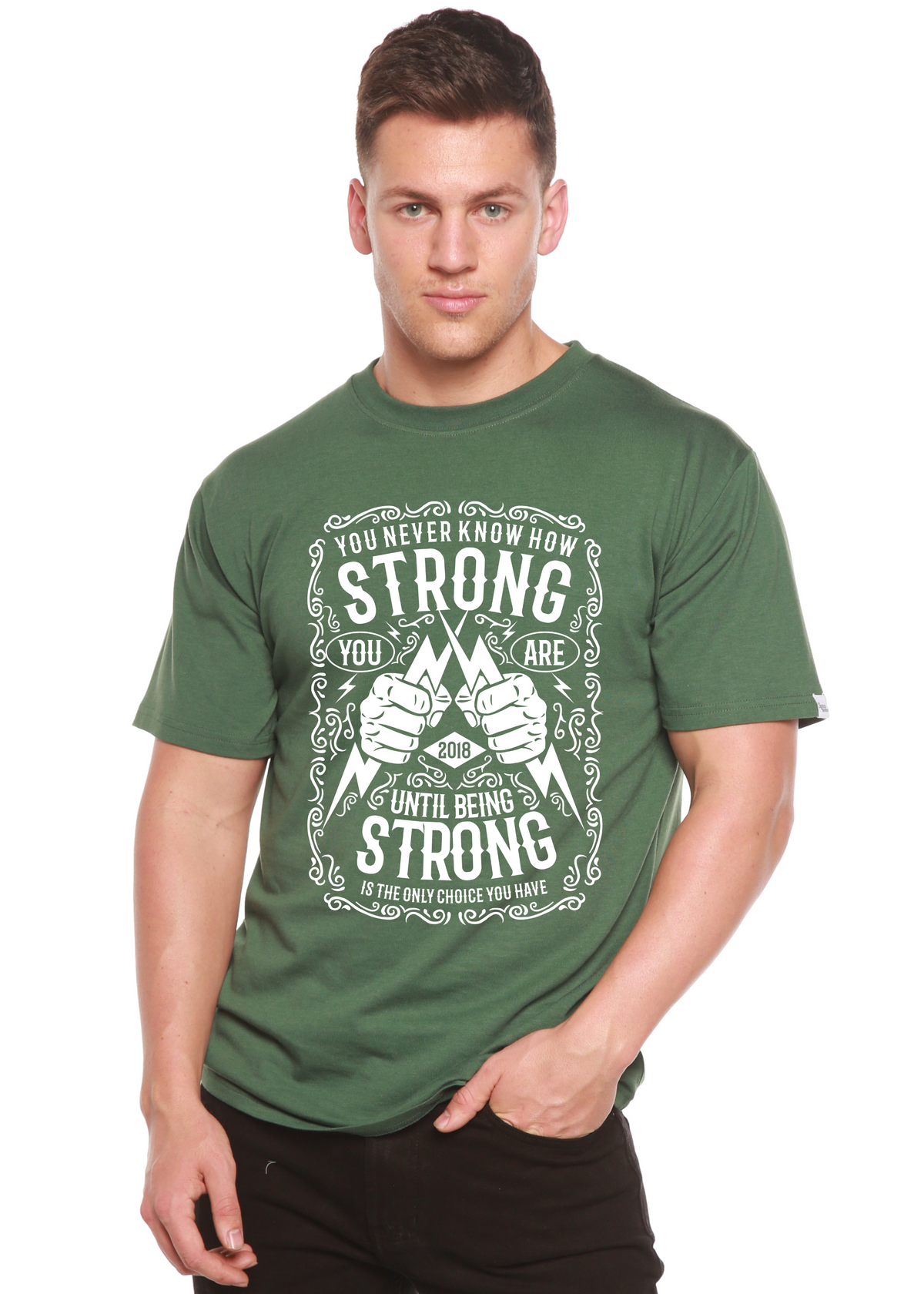 Strong Spun Bamboo® Men's Bamboo Viscose/Organic Cotton Short Sleeve Graphic T-Shirt