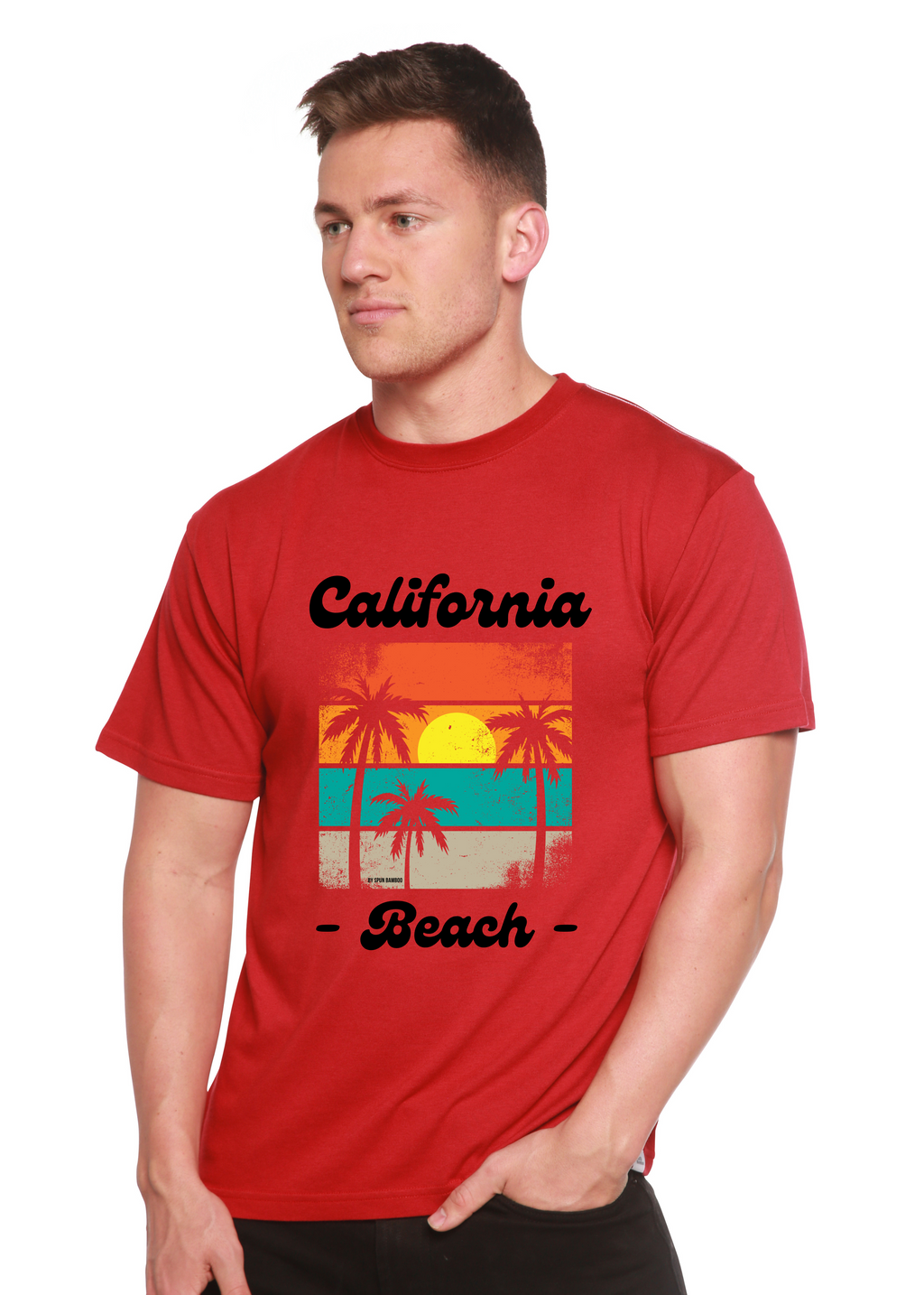 California Beach Unisex Bamboo Viscose/Organic Cotton Short Sleeve Graphic T-Shirt
