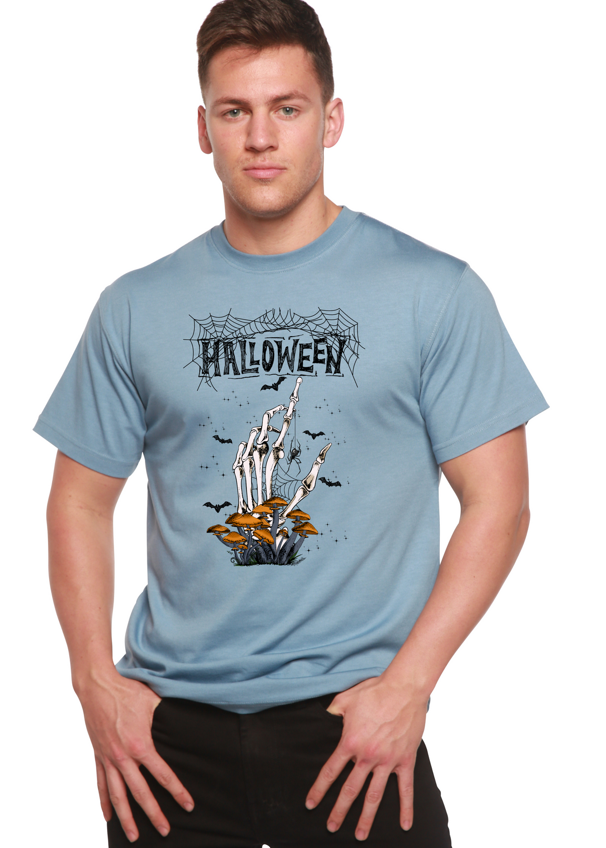 Halloween Men's Bamboo Viscose/Organic Cotton Short Sleeve Graphic T-Shirt