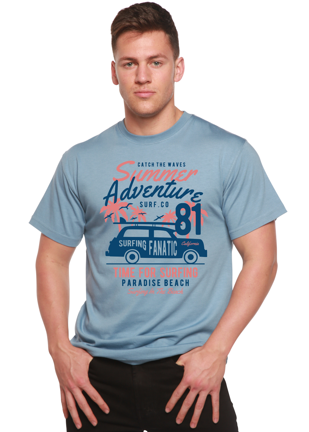 Sammer Adventure Spun Bamboo® Men's Bamboo Viscose/Organic Cotton Short Sleeve Graphic T-Shirt