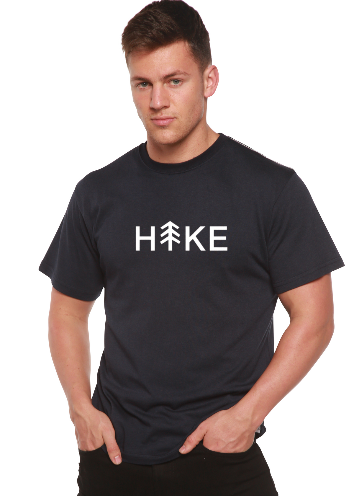 Hike Men's Bamboo Viscose/Organic Cotton Short Sleeve Graphic T-Shirt