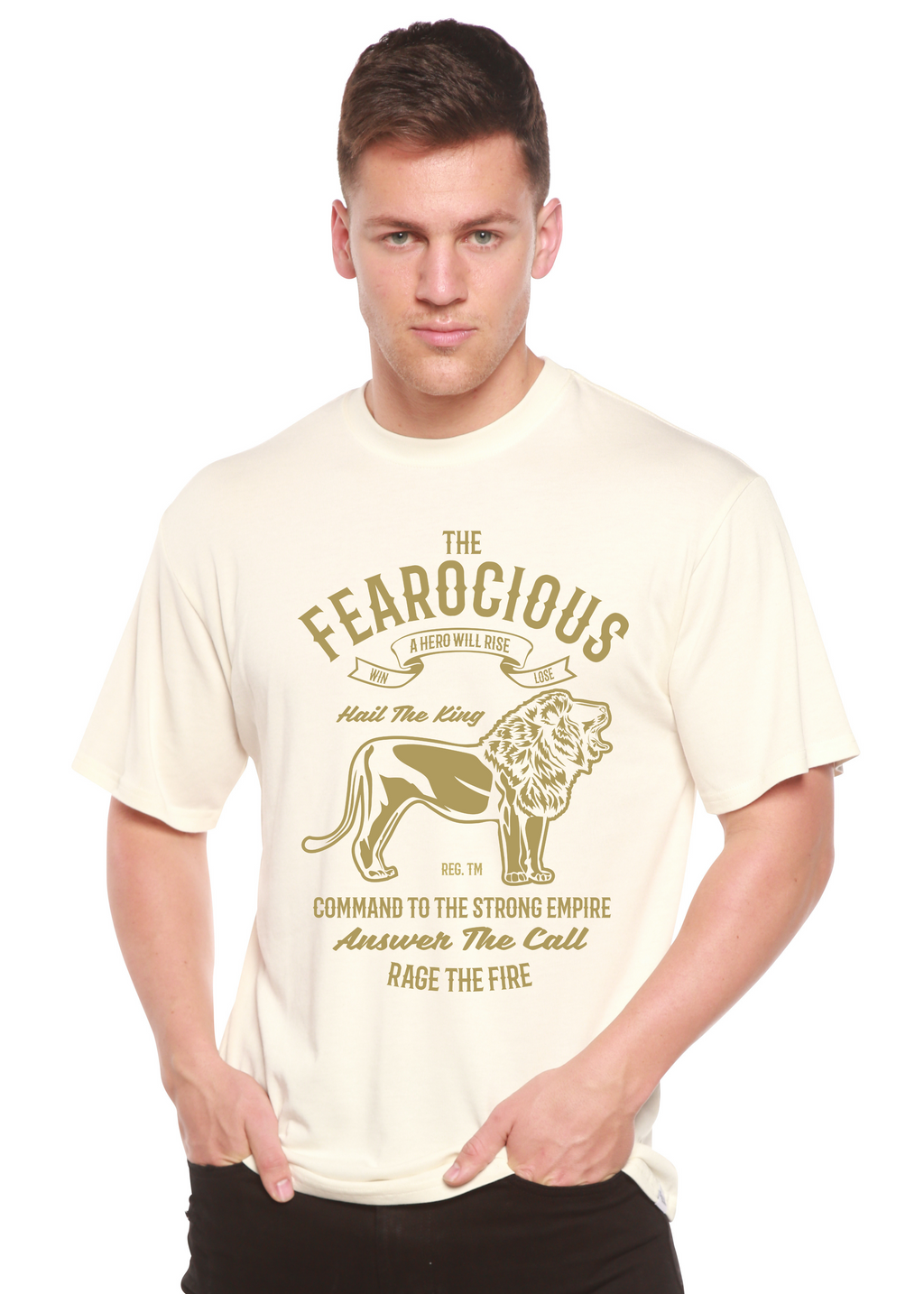 The Fearocious Spun Bamboo® Men's Bamboo Viscose/Organic Cotton Short Sleeve Graphic T-Shirt