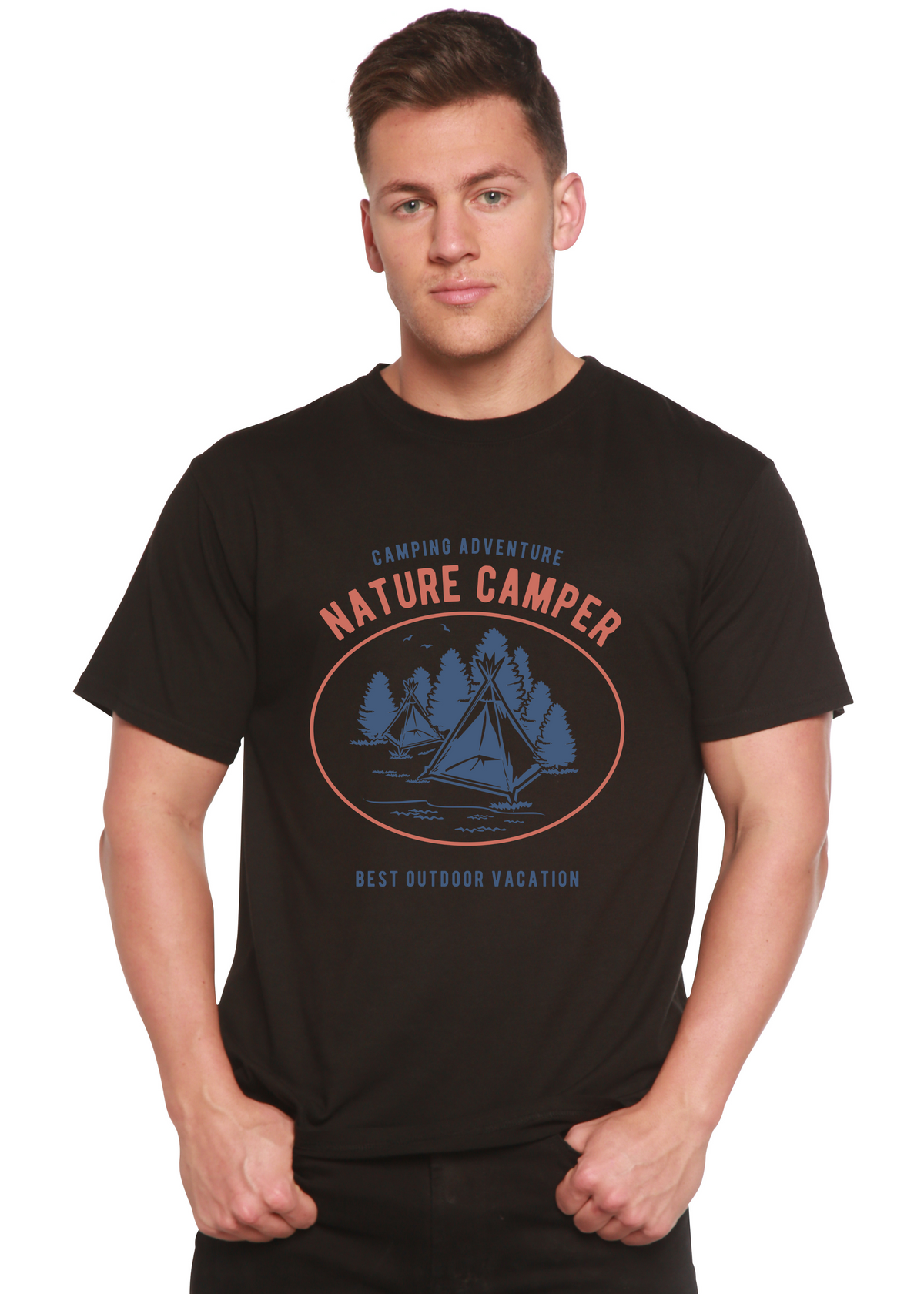 Nature Camper Spun Bamboo® Men's Bamboo Viscose/Organic Cotton Short Sleeve Graphic T-Shirt