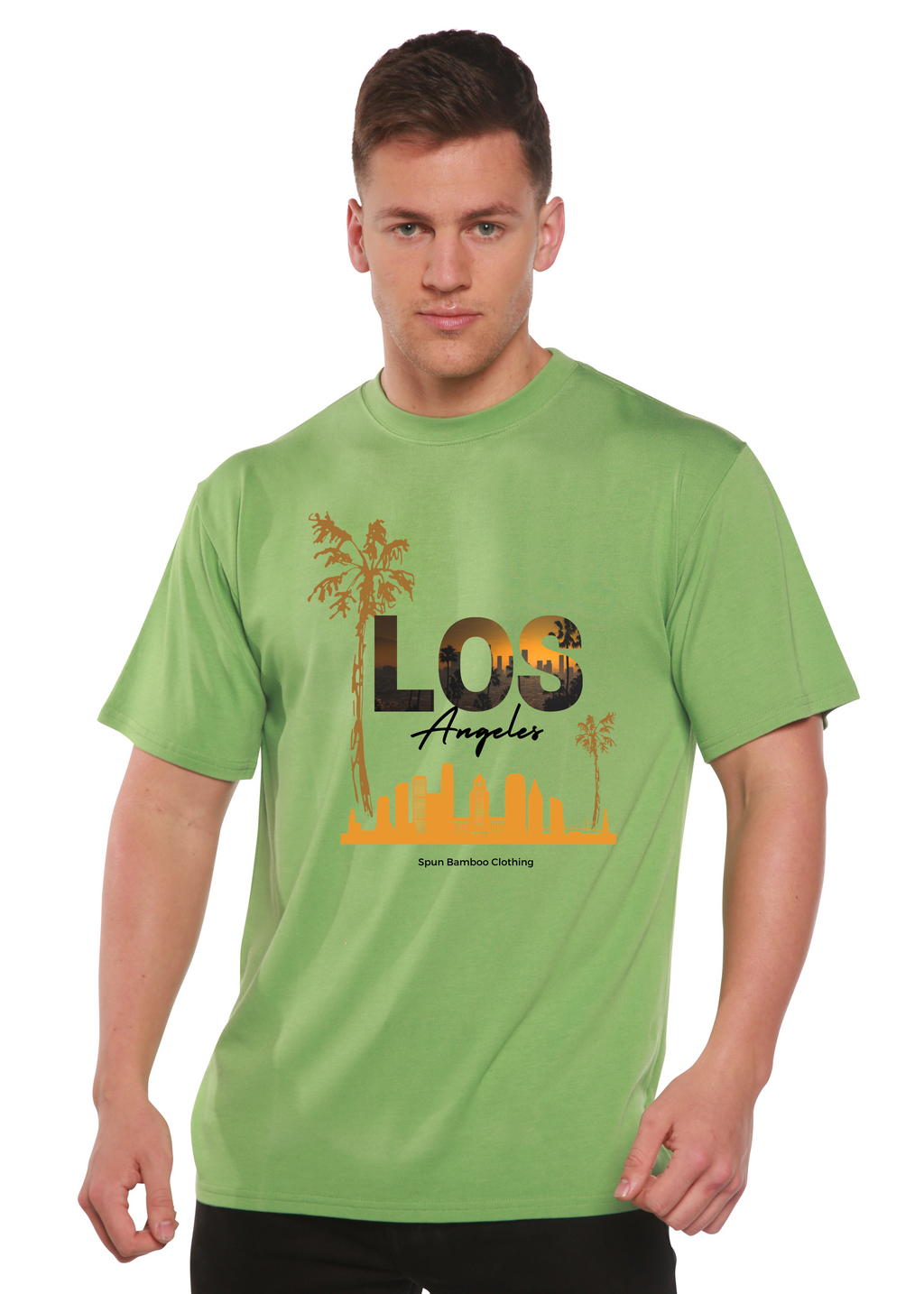 Los Angeles Unisex Bamboo Viscose/Organic Cotton Short Sleeve Graphic T-Shirt