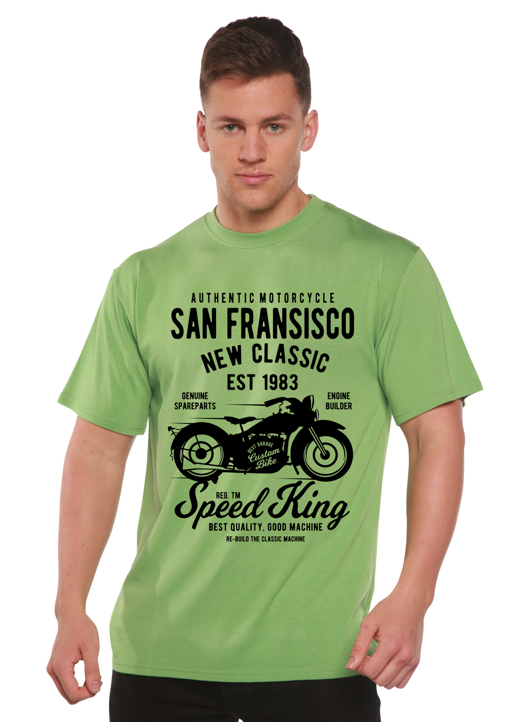 San Fransisco Spun Bamboo® Men's Bamboo Viscose/Organic Cotton Short Sleeve Graphic T-Shirt