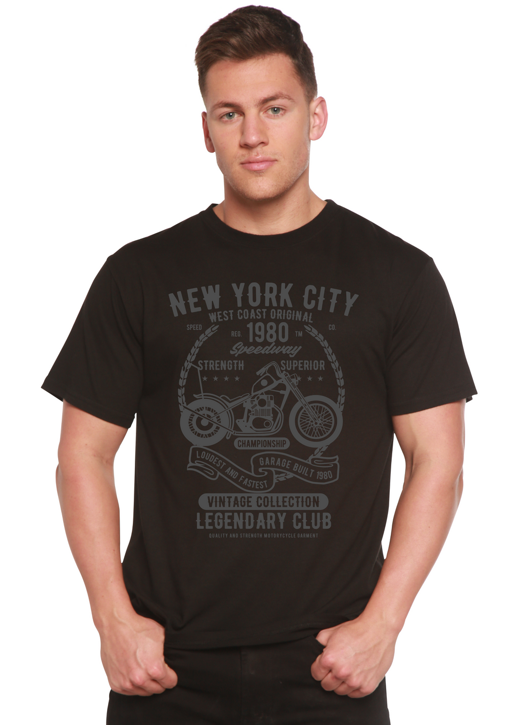 New York City Spun Bamboo® Men's Bamboo Viscose/Organic Cotton Short Sleeve Graphic T-Shirt