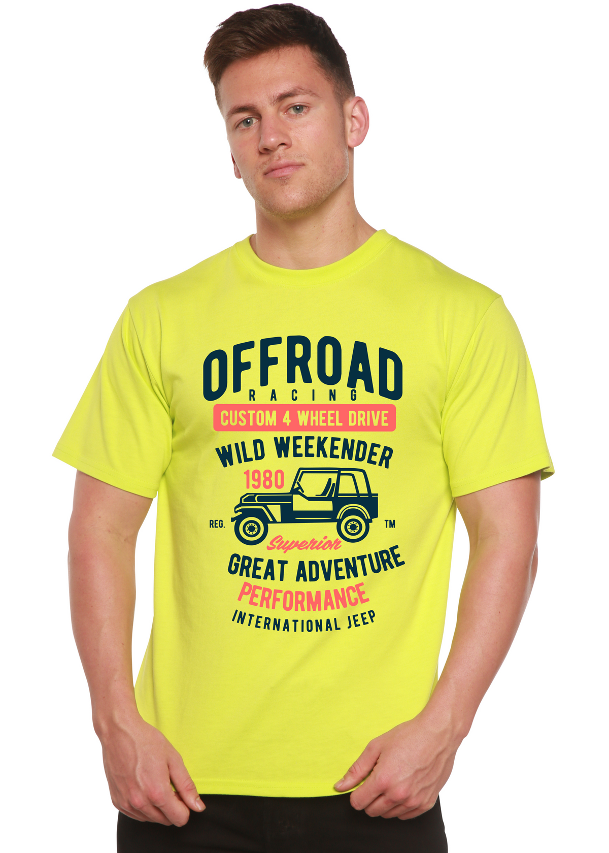 Off Road Racing Spun Bamboo® Men's Bamboo Viscose/Organic Cotton Short Sleeve Graphic T-Shirt