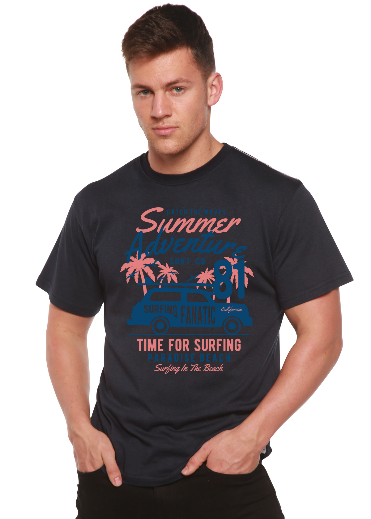 Sammer Adventure Spun Bamboo® Men's Bamboo Viscose/Organic Cotton Short Sleeve Graphic T-Shirt