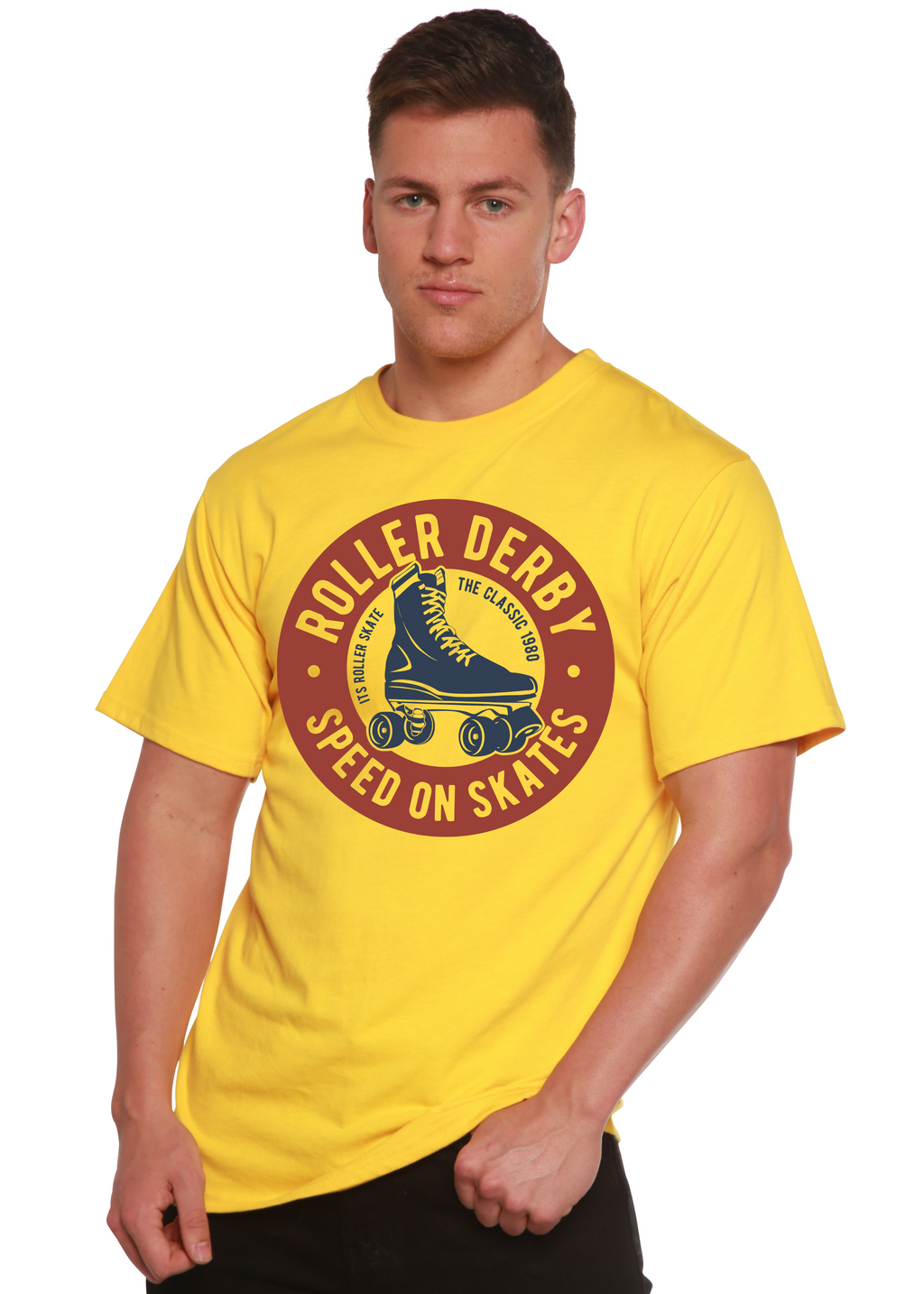Roller Derby Spun Bamboo® Men's Bamboo Viscose/Organic Cotton Short Sleeve Graphic T-Shirt