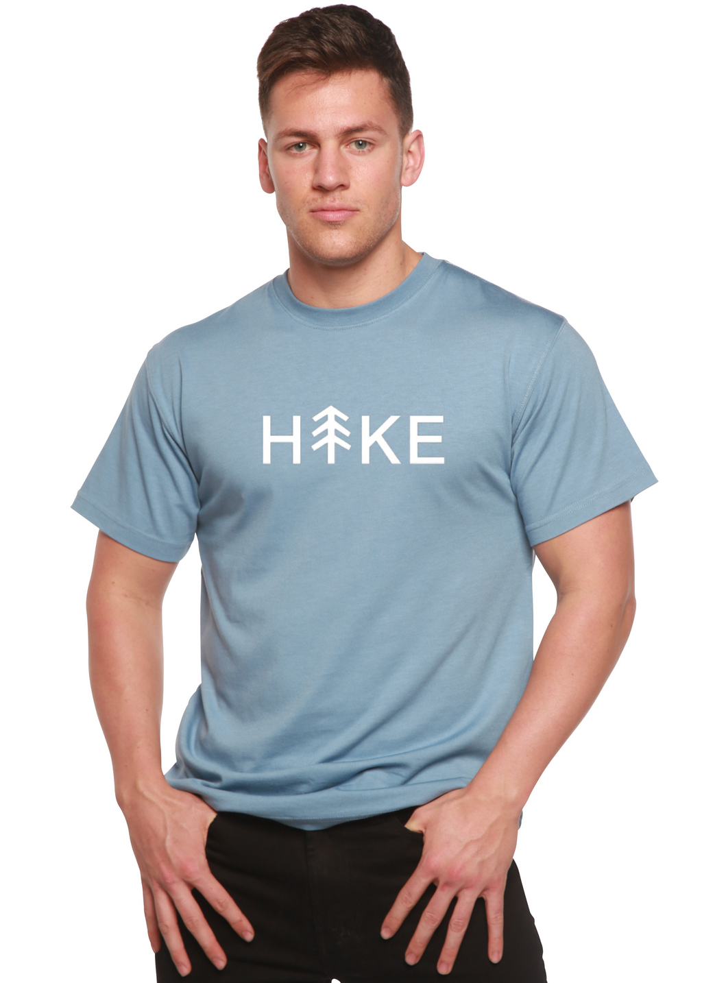 Hike Men's Bamboo Viscose/Organic Cotton Short Sleeve Graphic T-Shirt