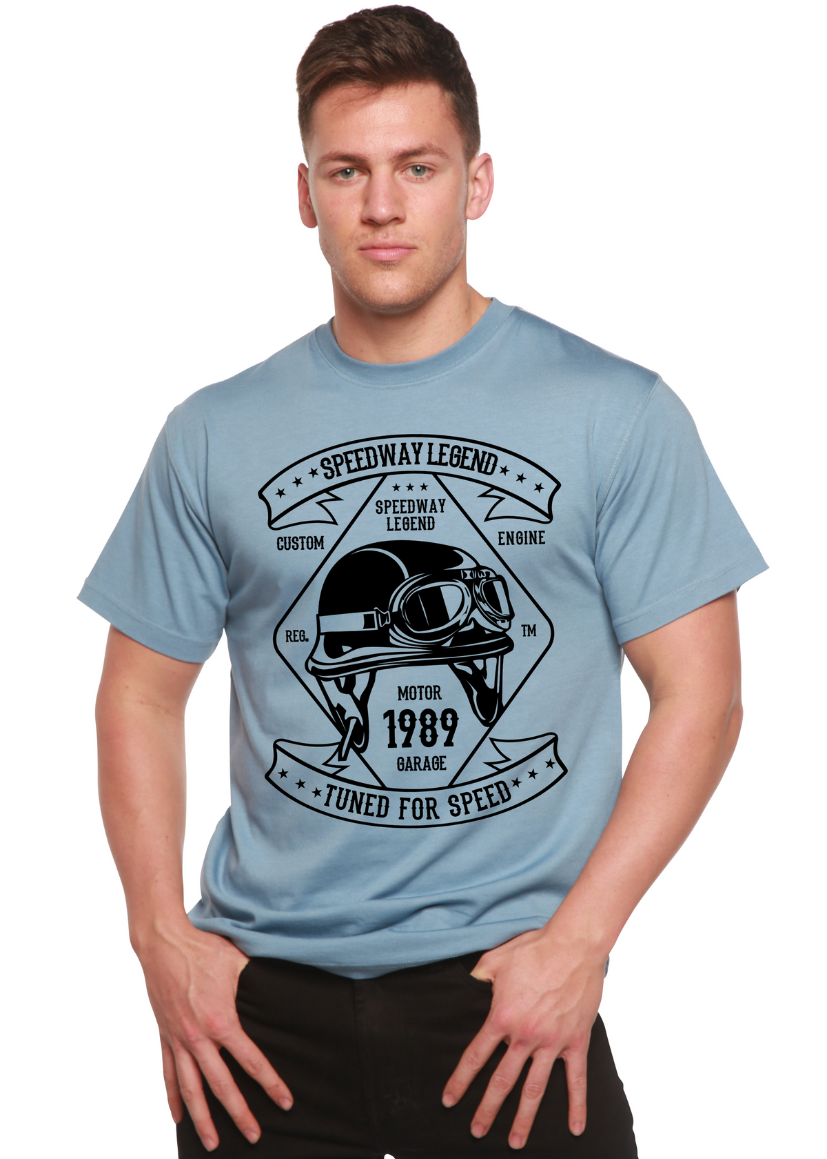 Speedway Legend Spun Bamboo® Men's Bamboo Viscose/Organic Cotton Short Sleeve Graphic T-Shirt