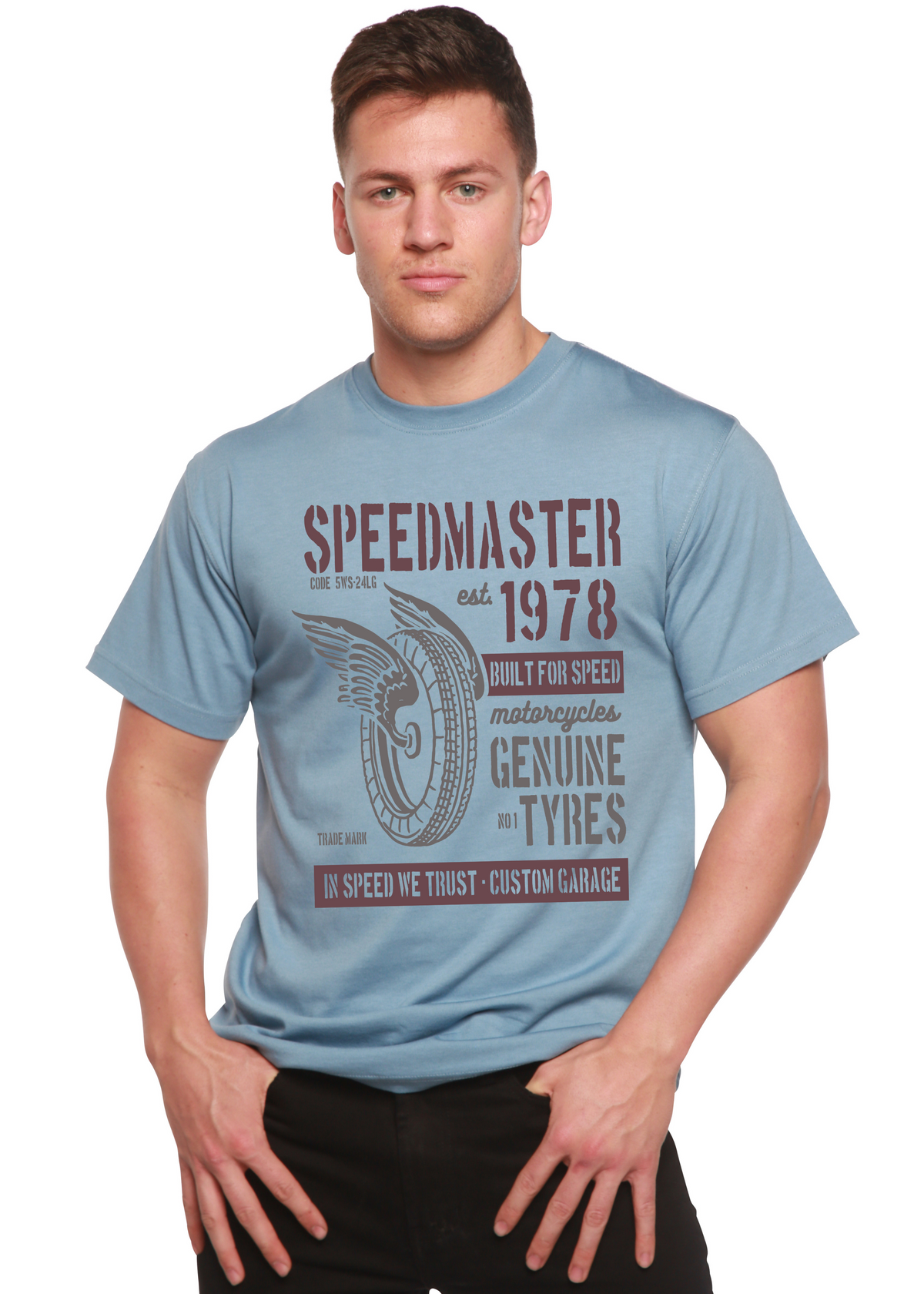 Speed Master Spun Bamboo® Men's Bamboo Viscose/Organic Cotton Short Sleeve Graphic T-Shirt