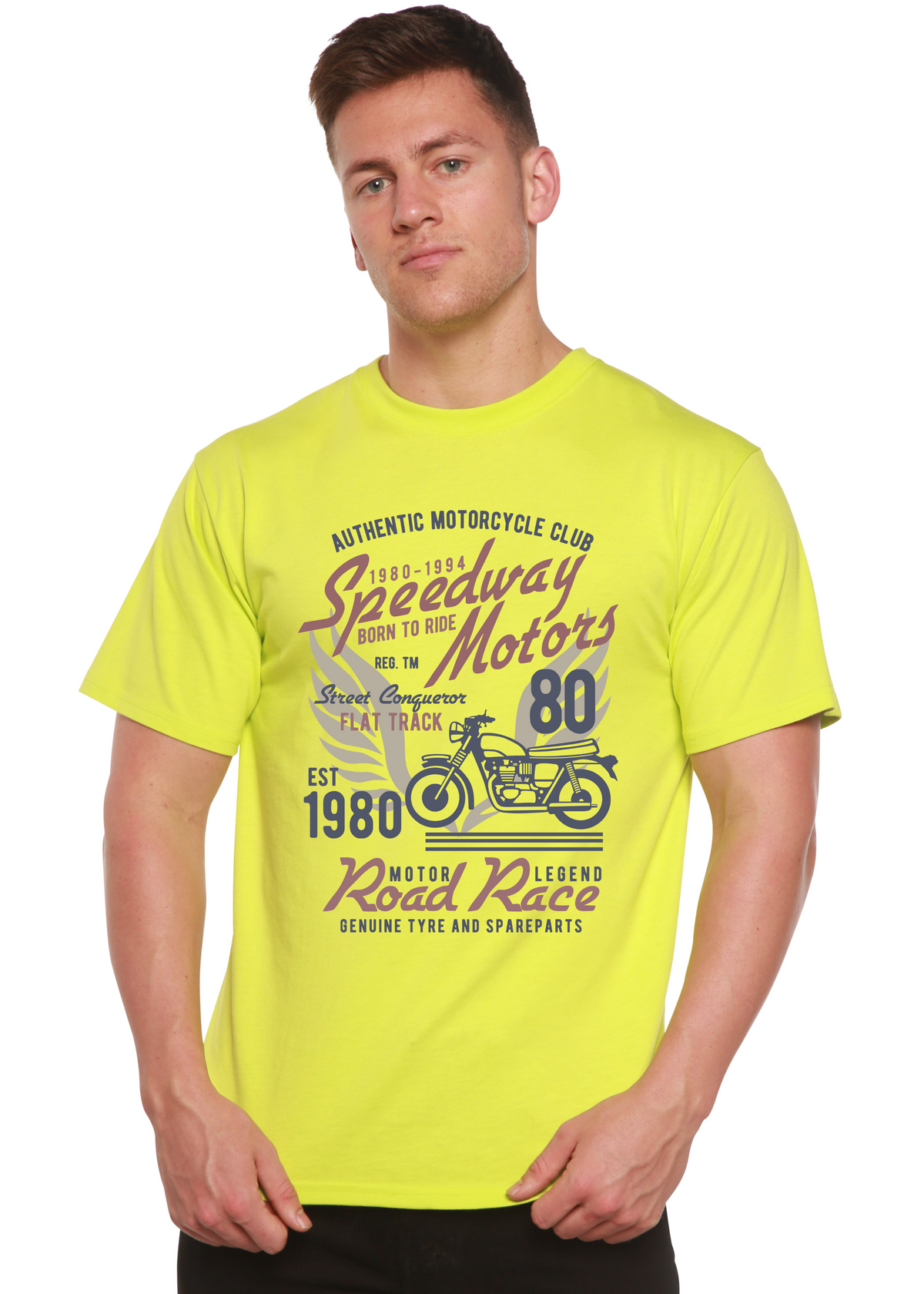 Speedway Motor Spun Bamboo® Men's Bamboo Viscose/Organic Cotton Short Sleeve Graphic T-Shirt
