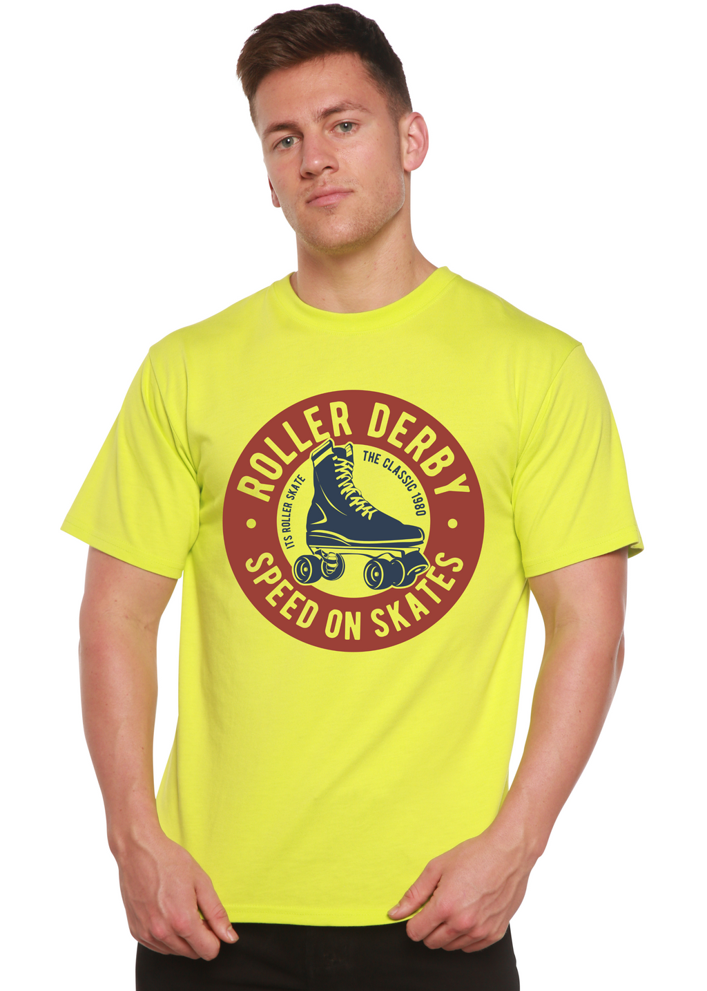 Roller Derby Spun Bamboo® Men's Bamboo Viscose/Organic Cotton Short Sleeve Graphic T-Shirt