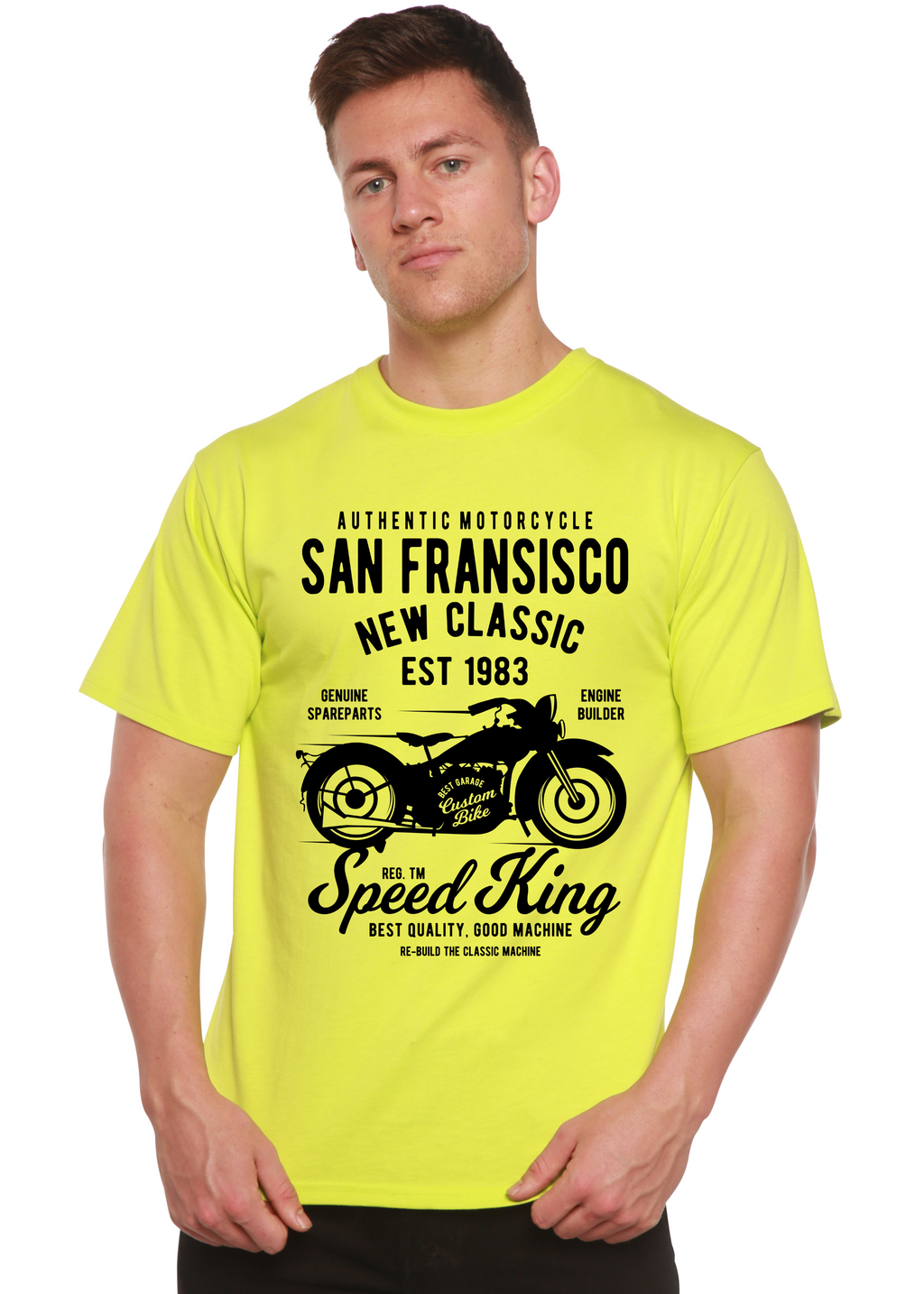 San Fransisco Spun Bamboo® Men's Bamboo Viscose/Organic Cotton Short Sleeve Graphic T-Shirt