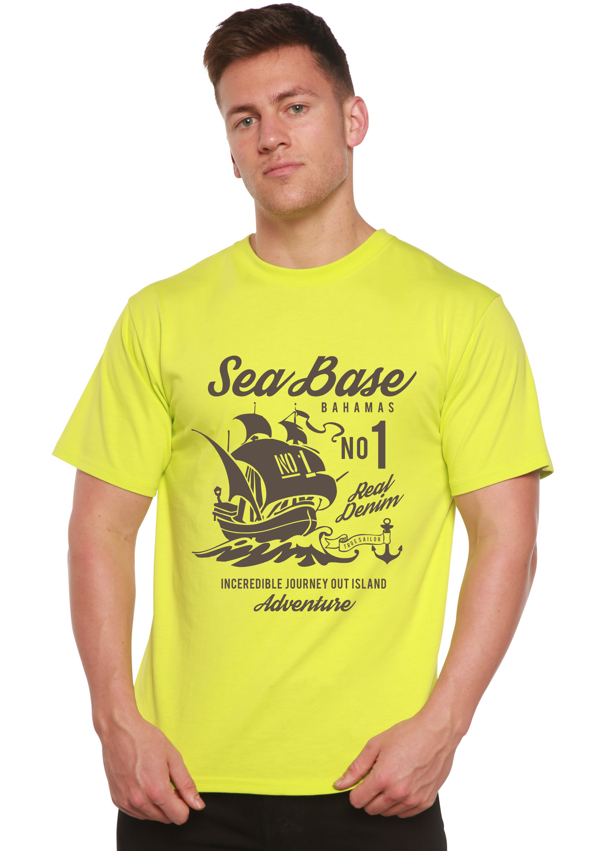 Sea Base Spun Bamboo® Men's Bamboo Viscose/Organic Cotton Short Sleeve Graphic T-Shirt