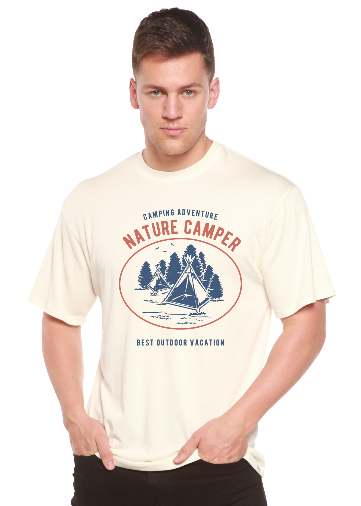 Nature Camper Spun Bamboo® Men's Bamboo Viscose/Organic Cotton Short Sleeve Graphic T-Shirt